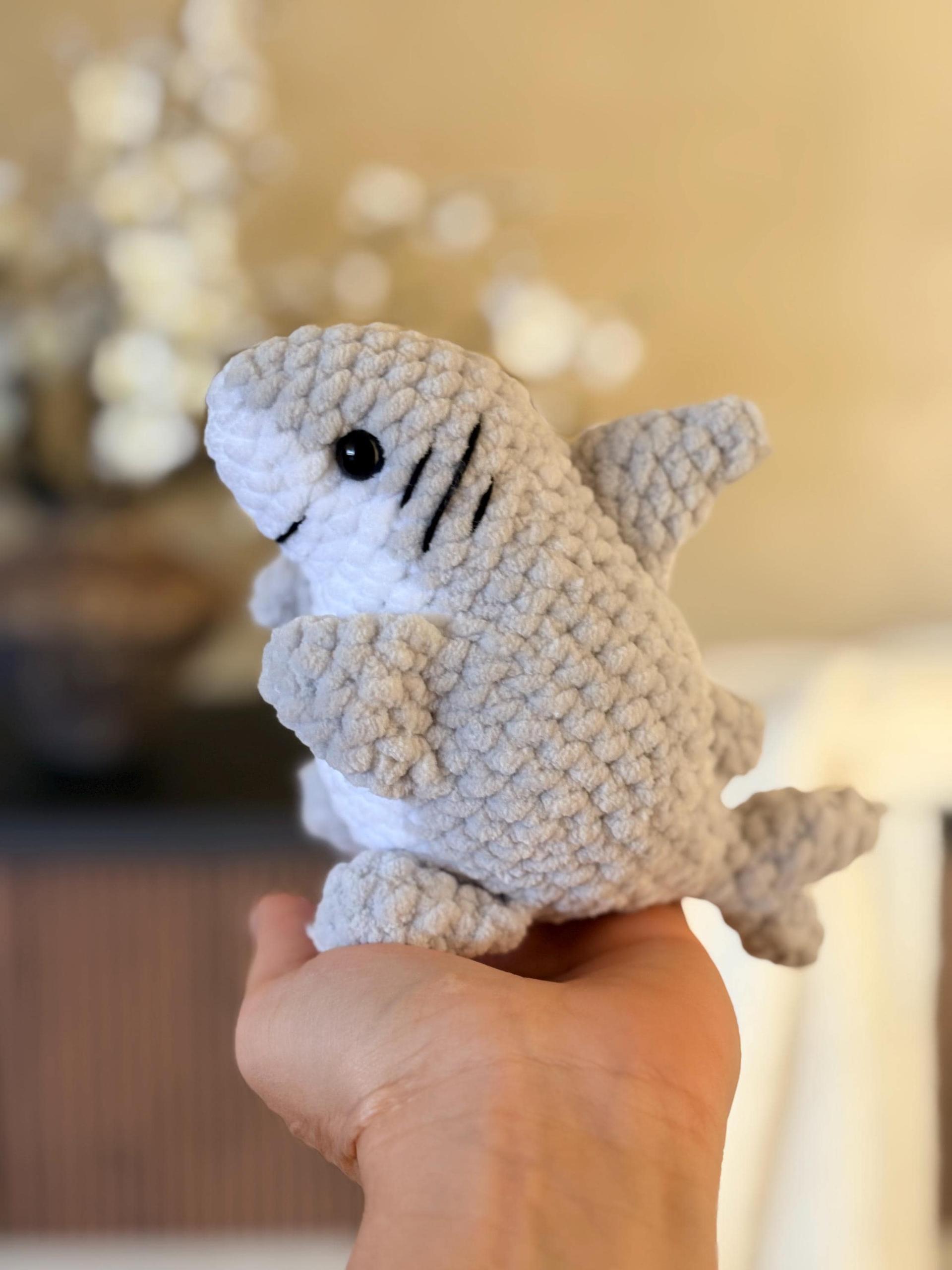 Bruce the Chubby Shark / low-sew crochet pattern thumbnail 4