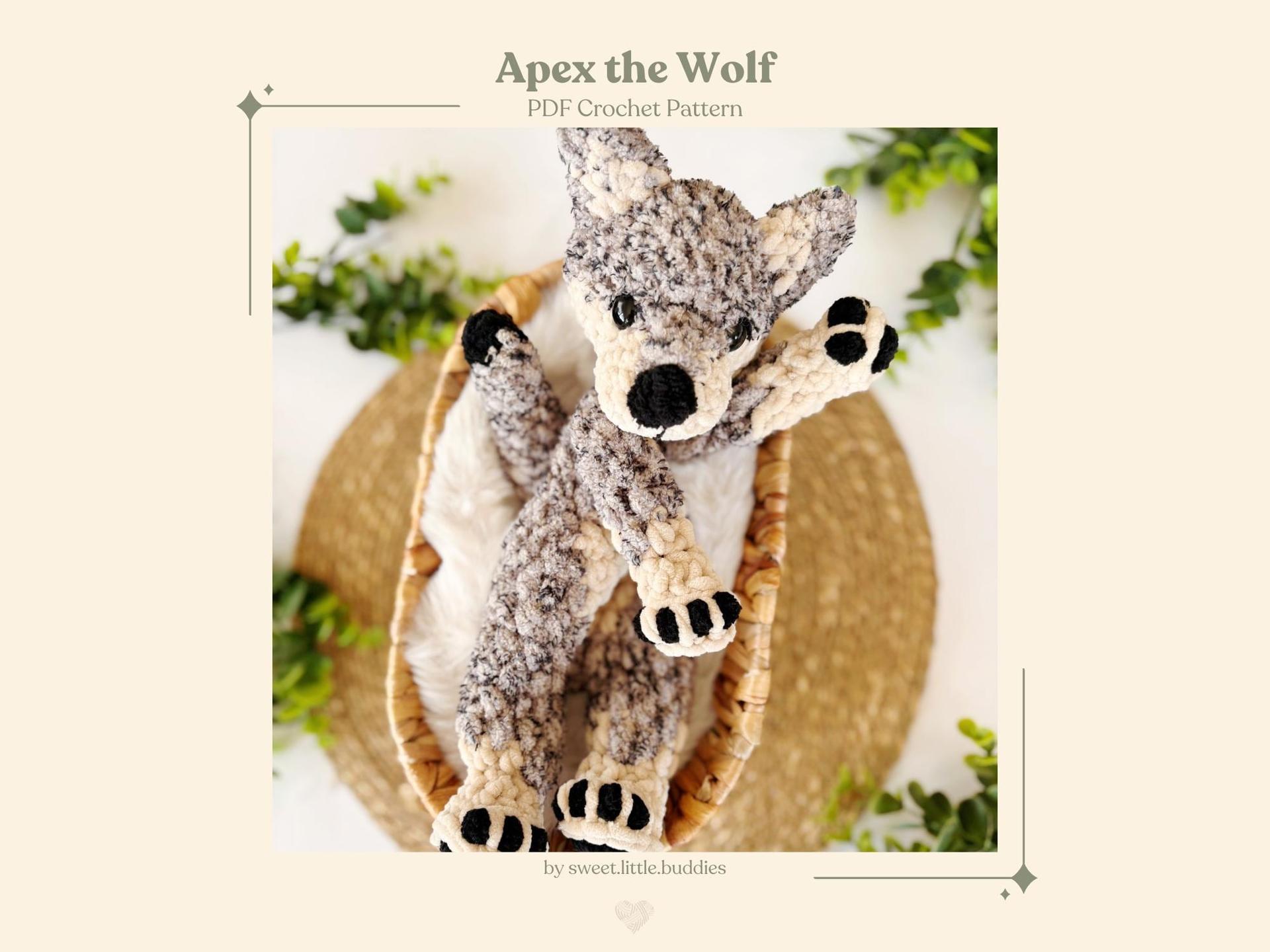 Apex the Wolf / no-sew crochet pattern