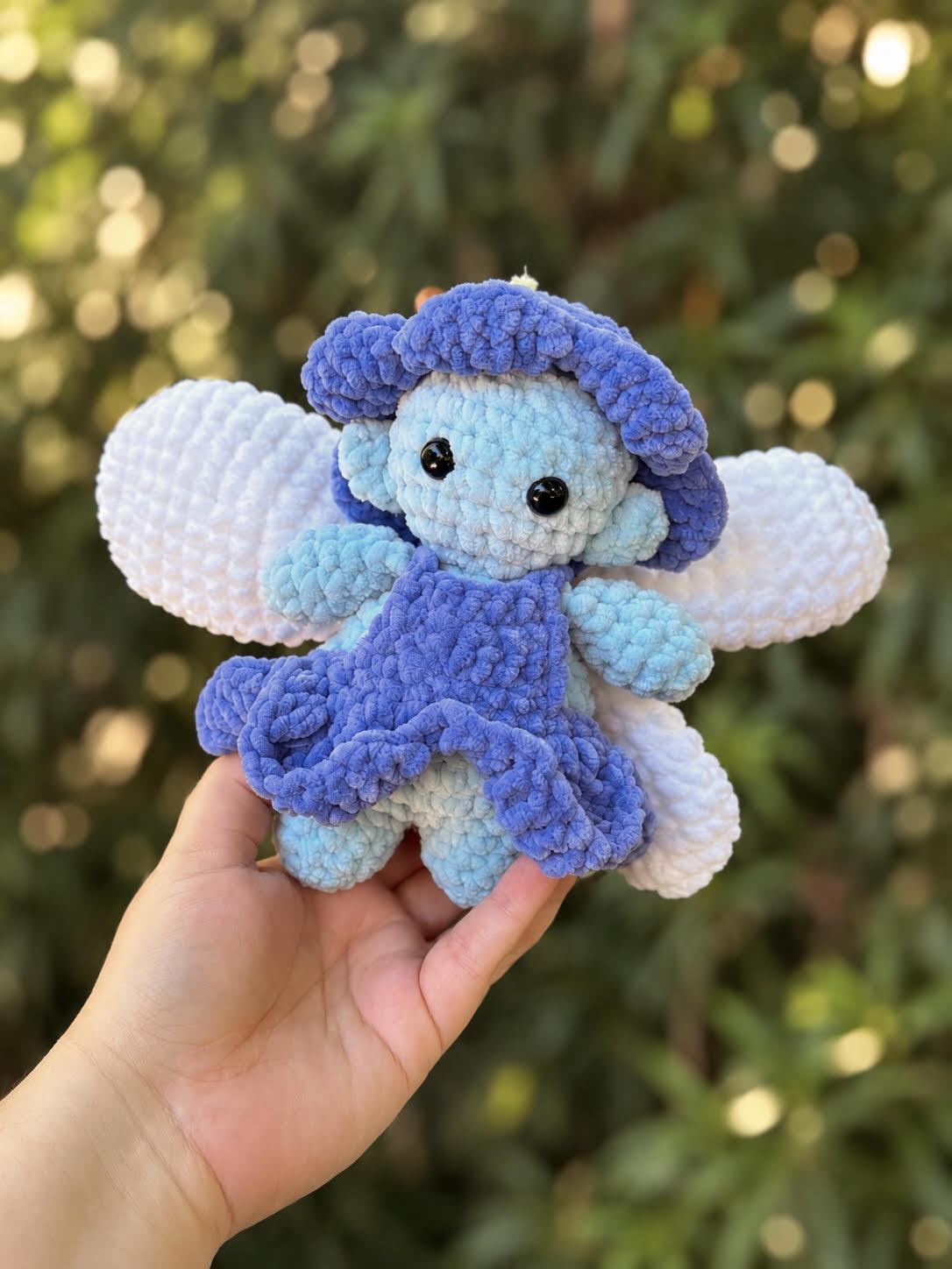 Woodland Sprite Crochet Plushie | Handmade Fairy Plush | Whimsical Amigurumi