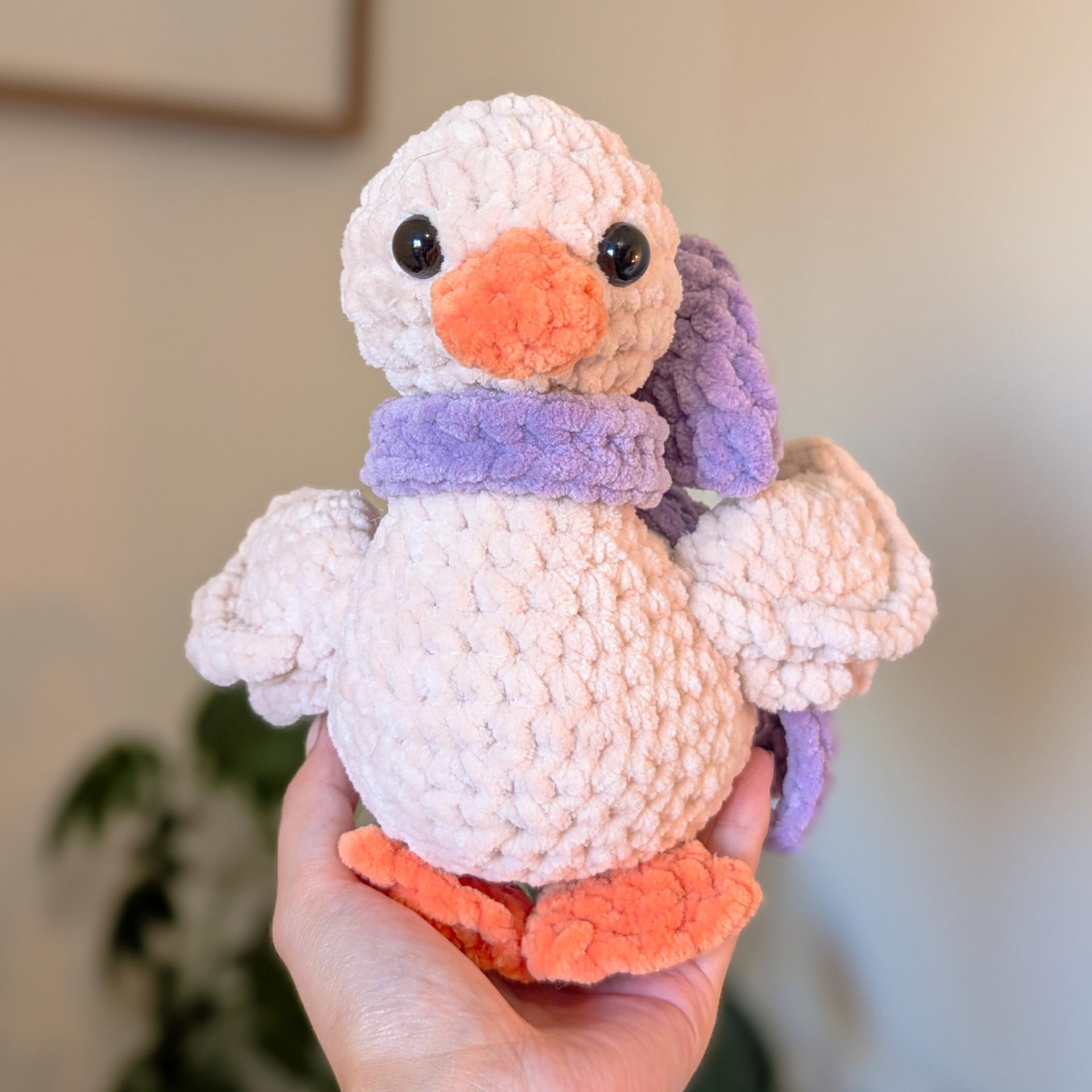 Dainty Duck Crochet Pattern (PDF) |  Amigurumi Duck Plush, Bow Accessory | Intermediate | Darling Ducks thumbnail 5