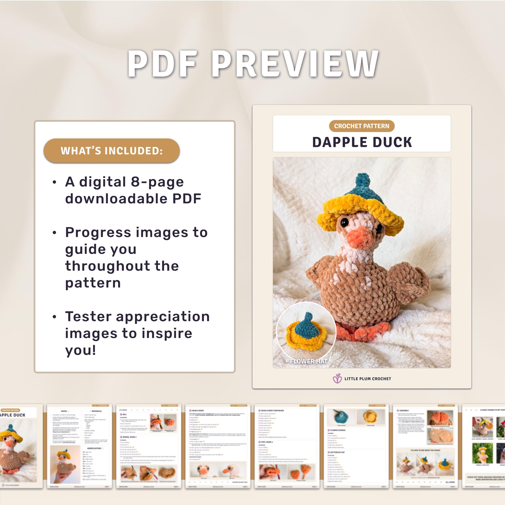 Dapple the Spotted Duck Crochet Pattern (PDF) thumbnail 2