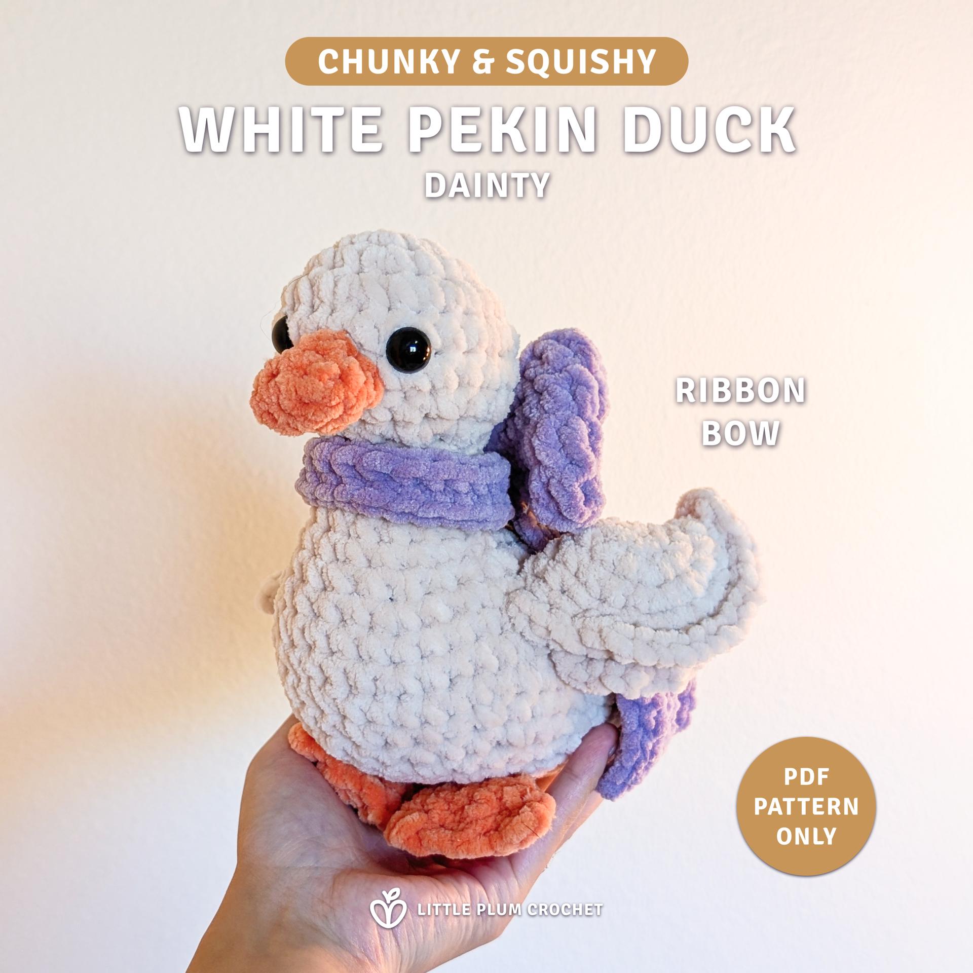 Dainty the White Pekin Duck Crochet Pattern (PDF)