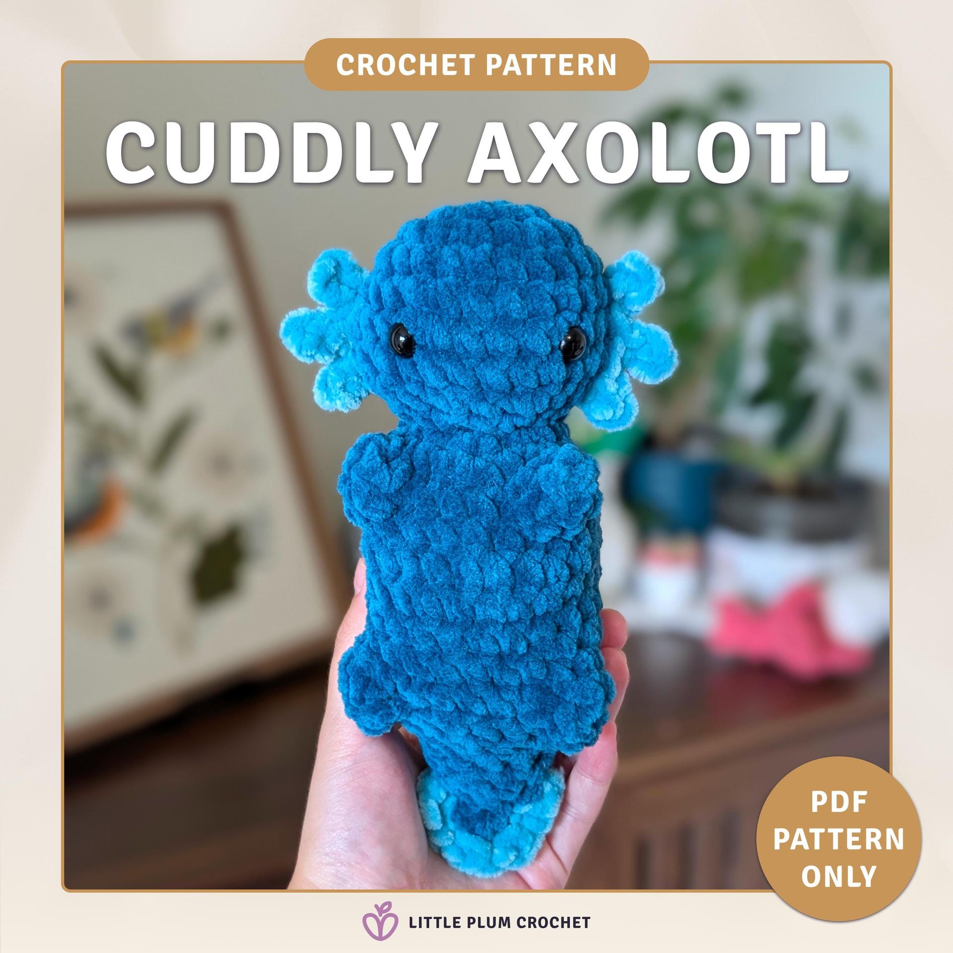 Cuddly Axolotl | Low Sew Amigurumi (PDF Pattern)