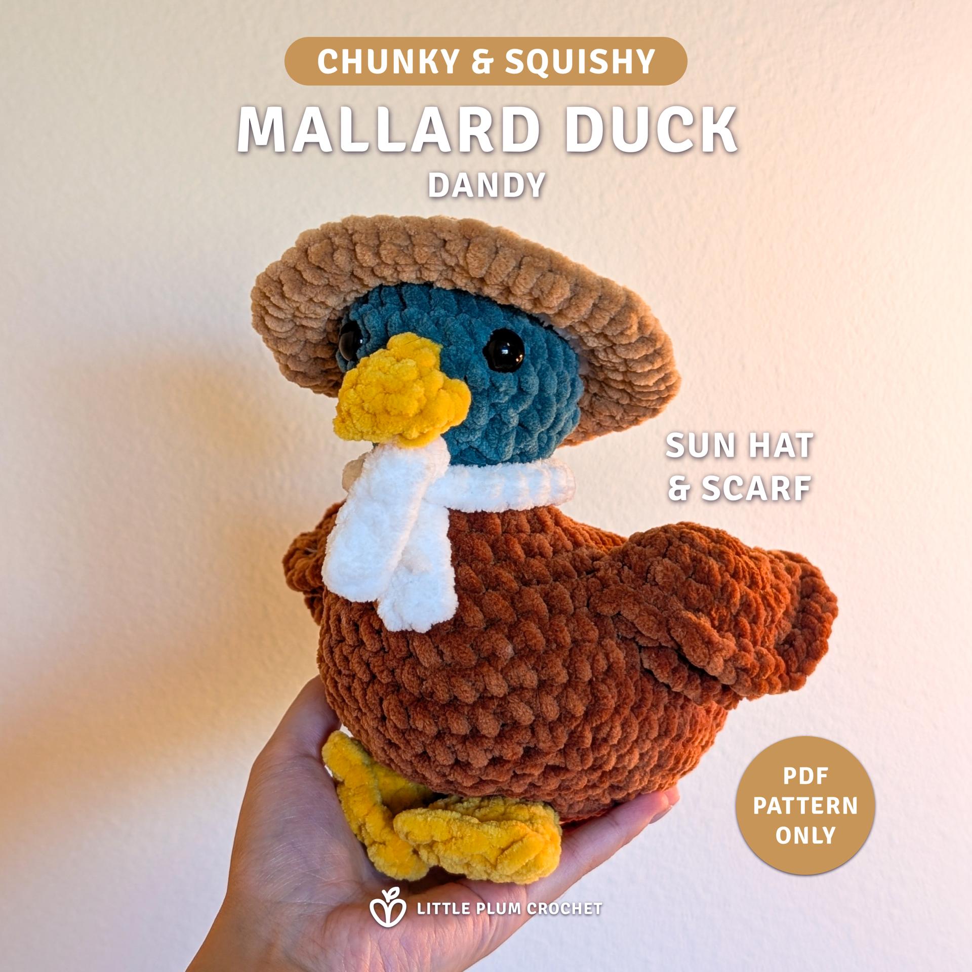 Dandy the Mallard Duck Crochet Pattern (PDF)