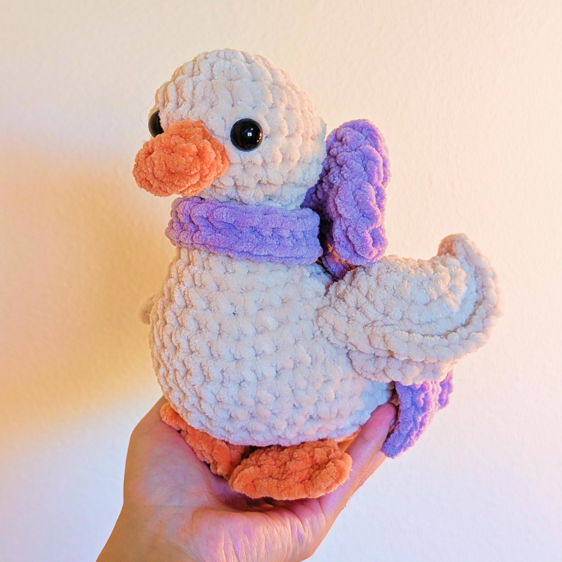 Dainty Duck Crochet Pattern (PDF) |  Amigurumi Duck Plush, Bow Accessory | Intermediate | Darling Ducks thumbnail 4