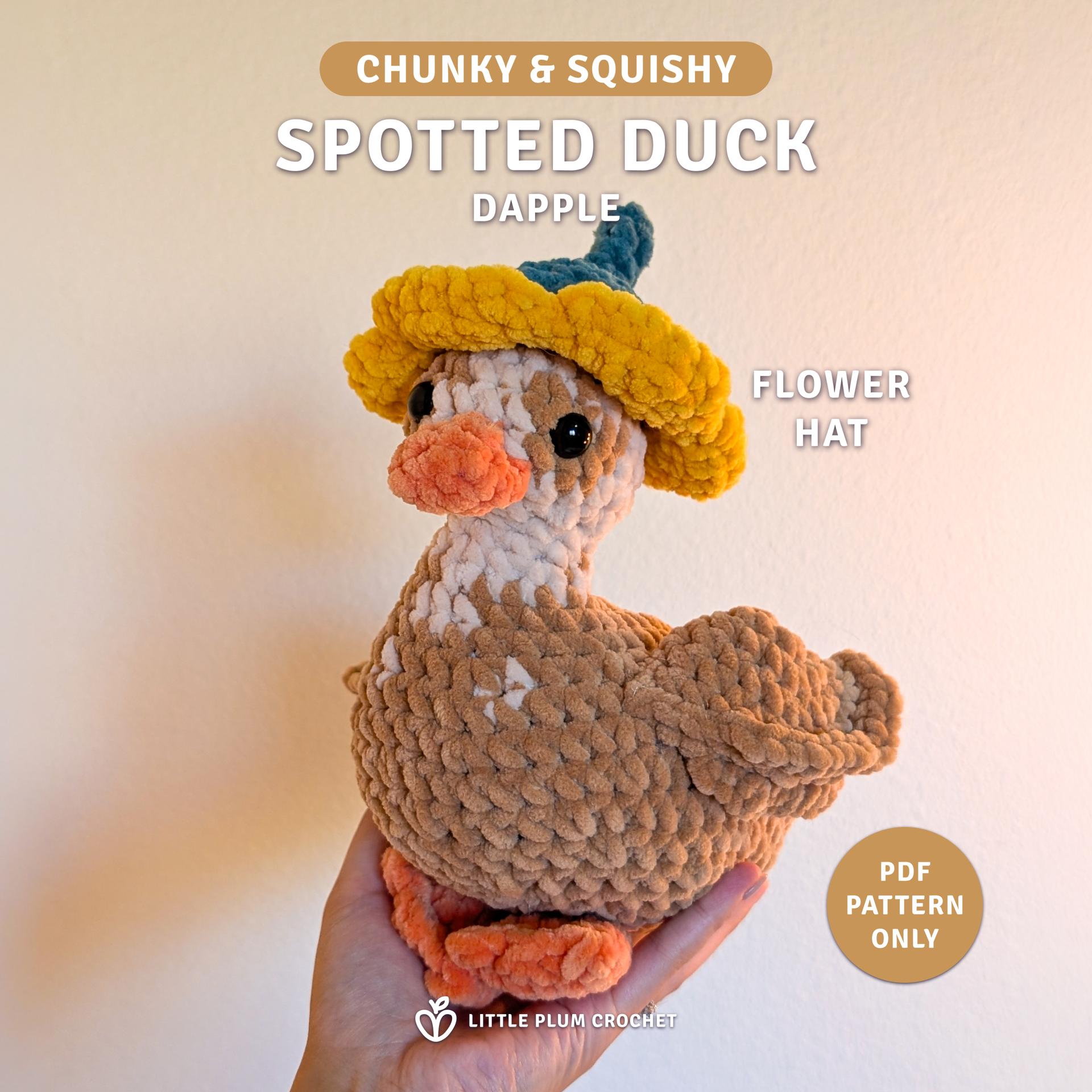 Dapple the Spotted Duck Crochet Pattern (PDF)