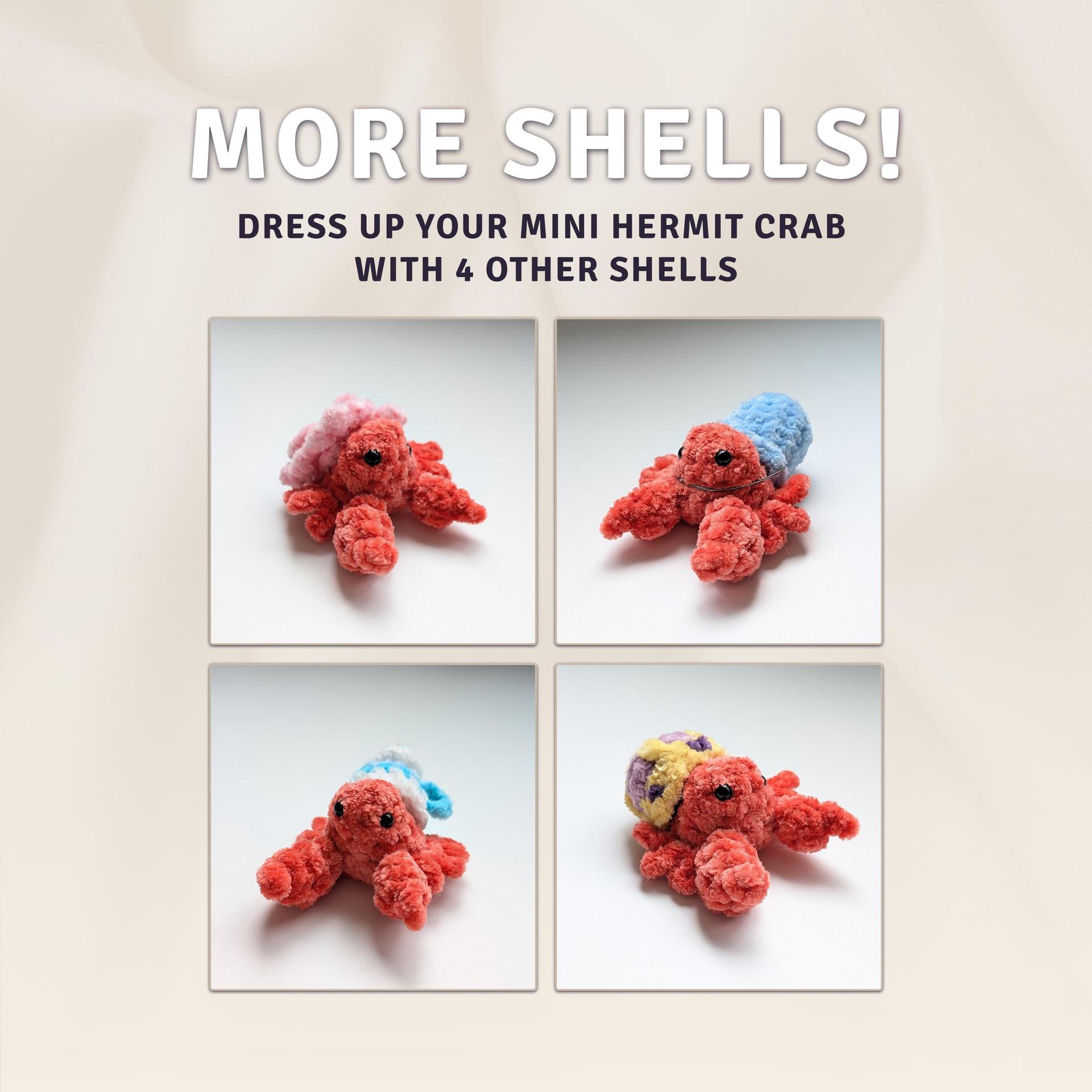 Mini Hermit Crab | Low Sew Amigurumi (PDF Download) thumbnail 3
