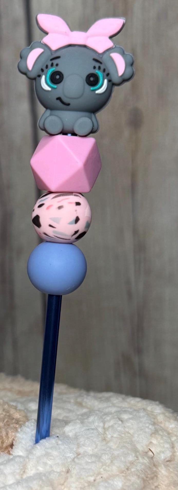 Pink Bow Elephant Amisticks | Cute Elephants | Crochet Sticks | Sewing Sticks | Amigurumi and plushies thumbnail 3