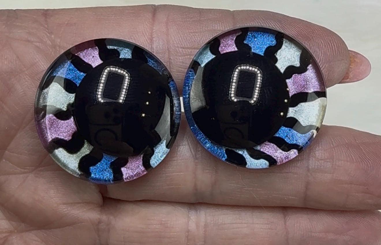 Kaleidoscope | Safety Eyes | Sinker Eyes | Amigurumi Eyes | Plushie Eyes | Hand Painted Eyes | Resin Eyes | Crochet Supplies thumbnail 2