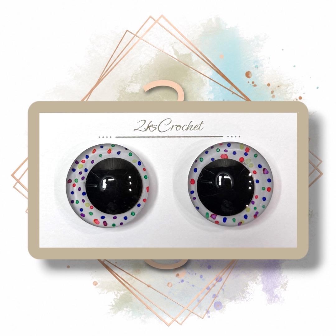 Rainbow Sprinkles | Hand Painted Multi Colored Eyes
