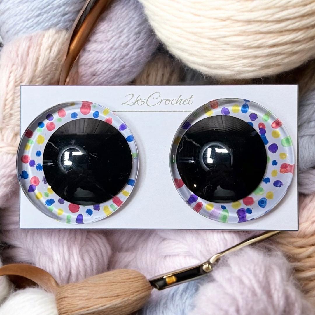 Rainbow Sprinkles | Hand Painted Multi Colored Eyes thumbnail 2