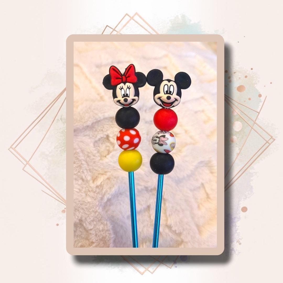 Mickey and Minnie Amisticks | Set of 2 | Crochet Sticks | Sewing Sticks | Amigurumi and plushies thumbnail 3