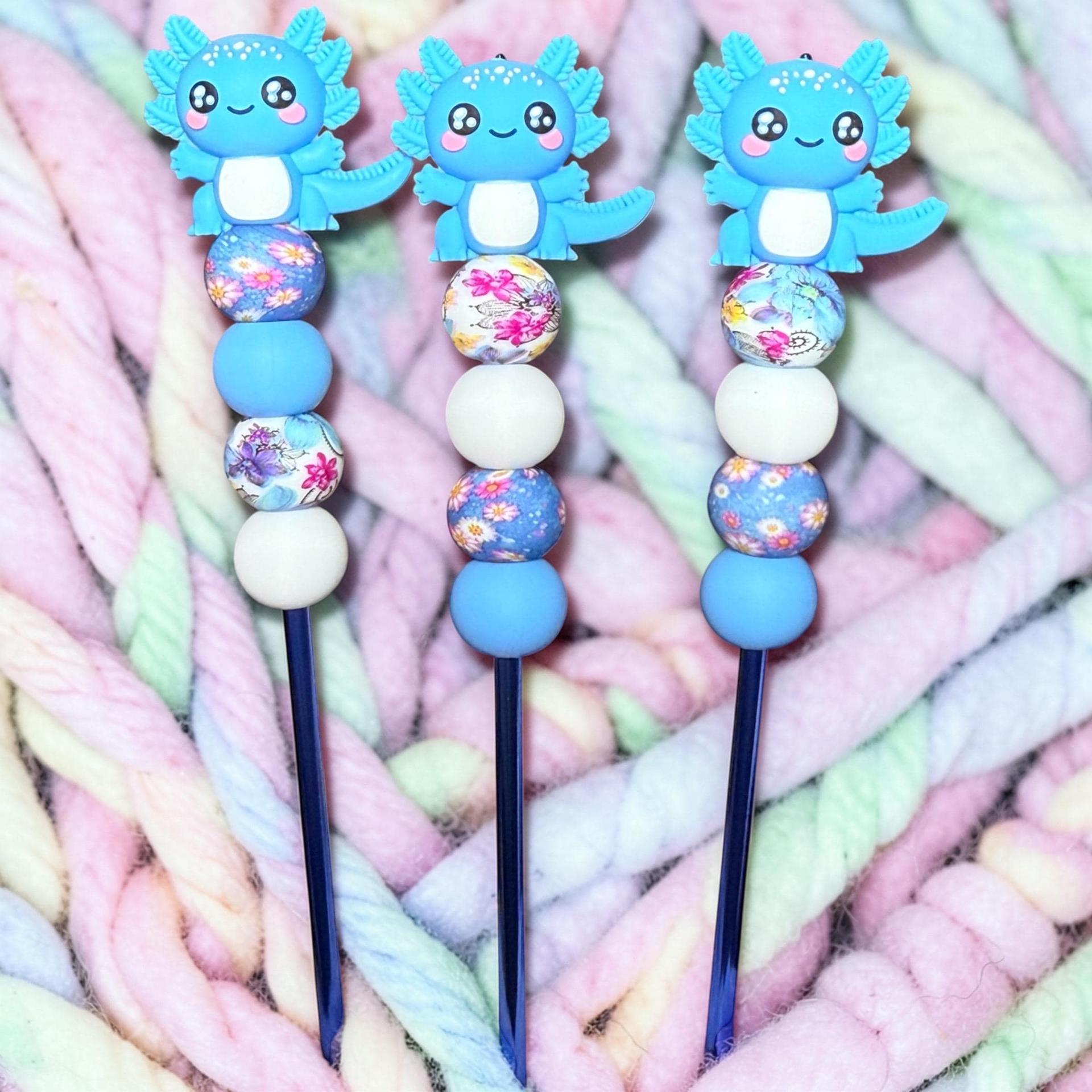 Blue Axolots | Amisticks |  | Crochet Sticks | Sewing Sticks | Amigurumi | Plushies see Discription thumbnail 2