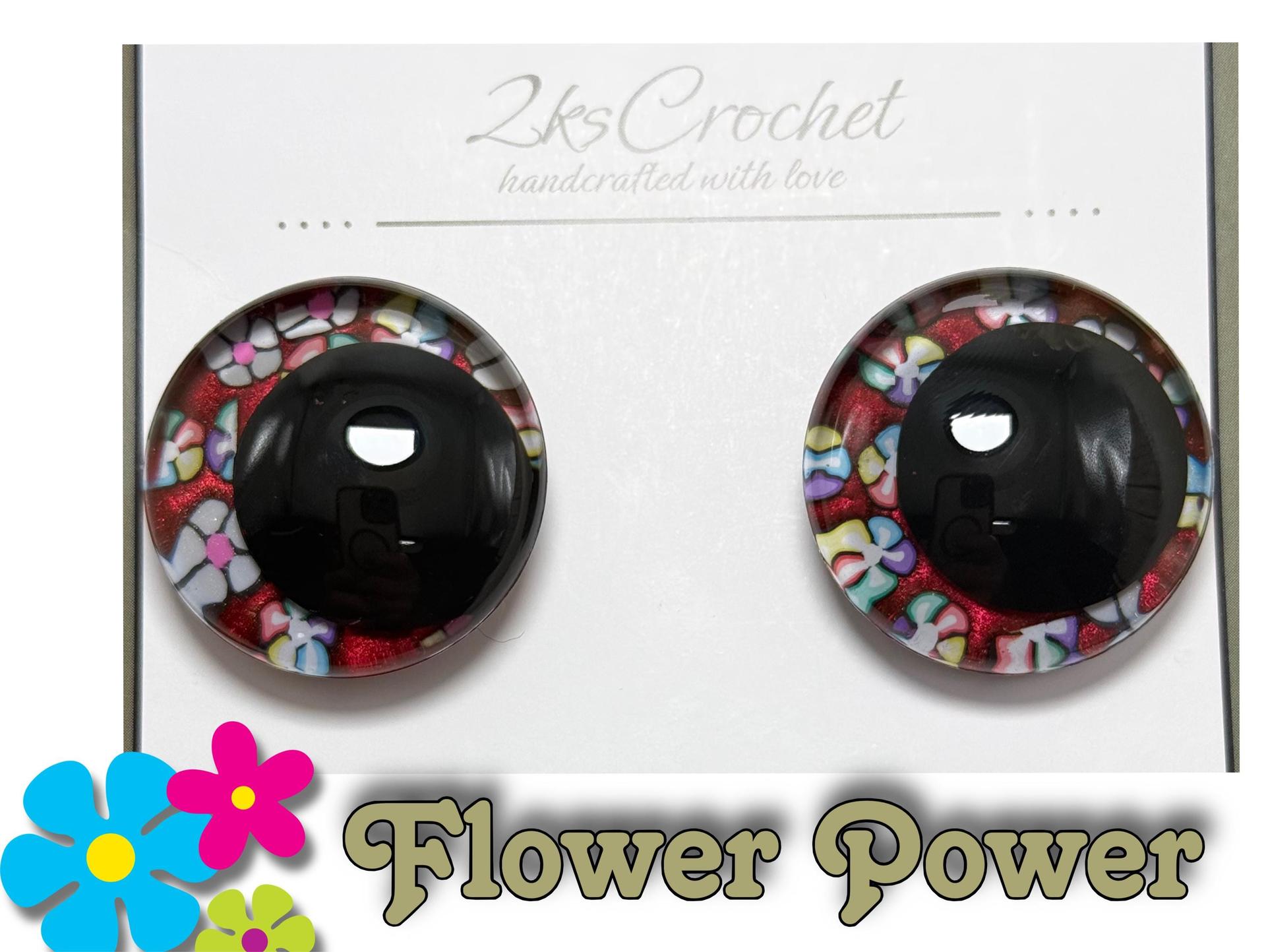 Flower Power | Multicolor Flower Safety Eyes for Plushies Stuffies Amigurumi thumbnail 3