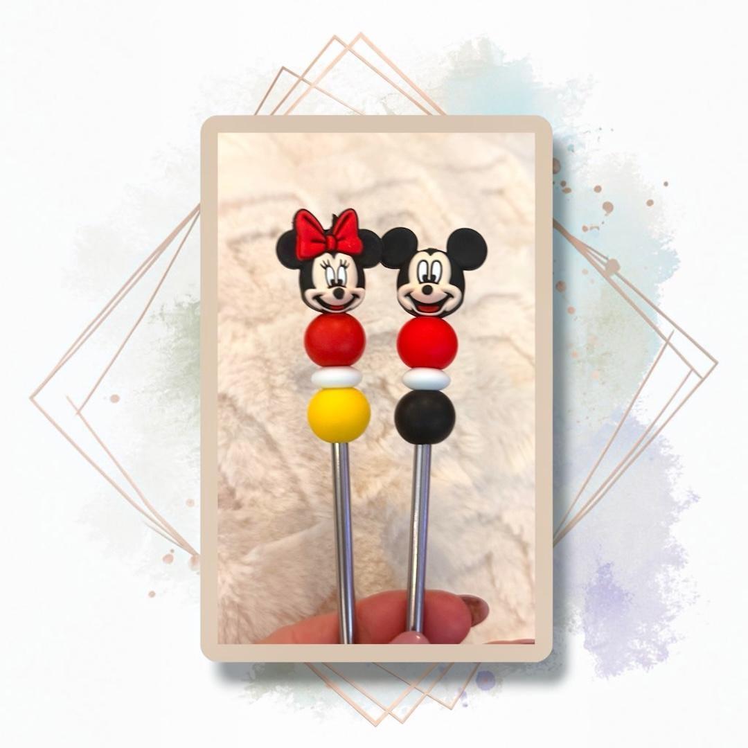 Mickey and Minnie Amisticks | Set of 2 | Crochet Sticks | Sewing Sticks | Amigurumi and plushies thumbnail 2