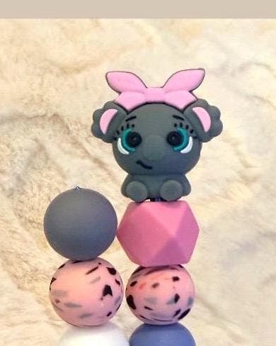 Pink Elephant Amisticks | Crochet Sticks | Sewing Sticks | Amigurumi | plushies | see description thumbnail 2