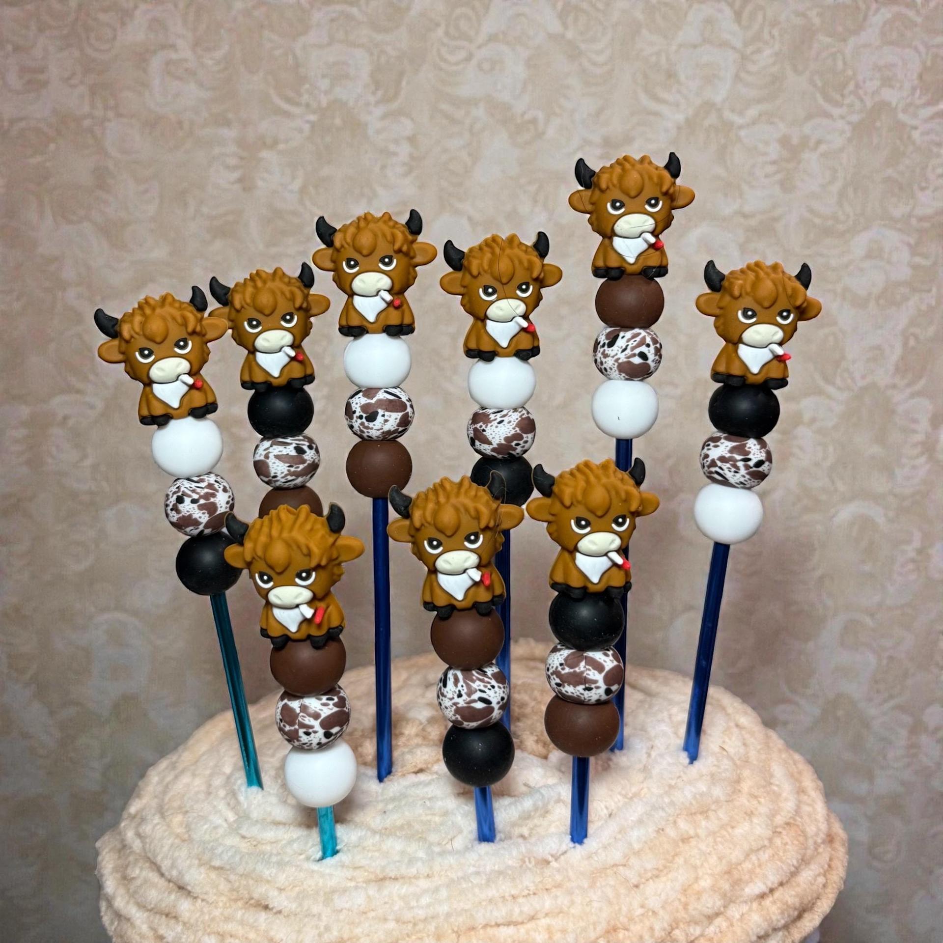 Highland Cows Amisticks | Crochet Sticks | Sewing Sticks | Amigurumi | plushies | see description thumbnail 2