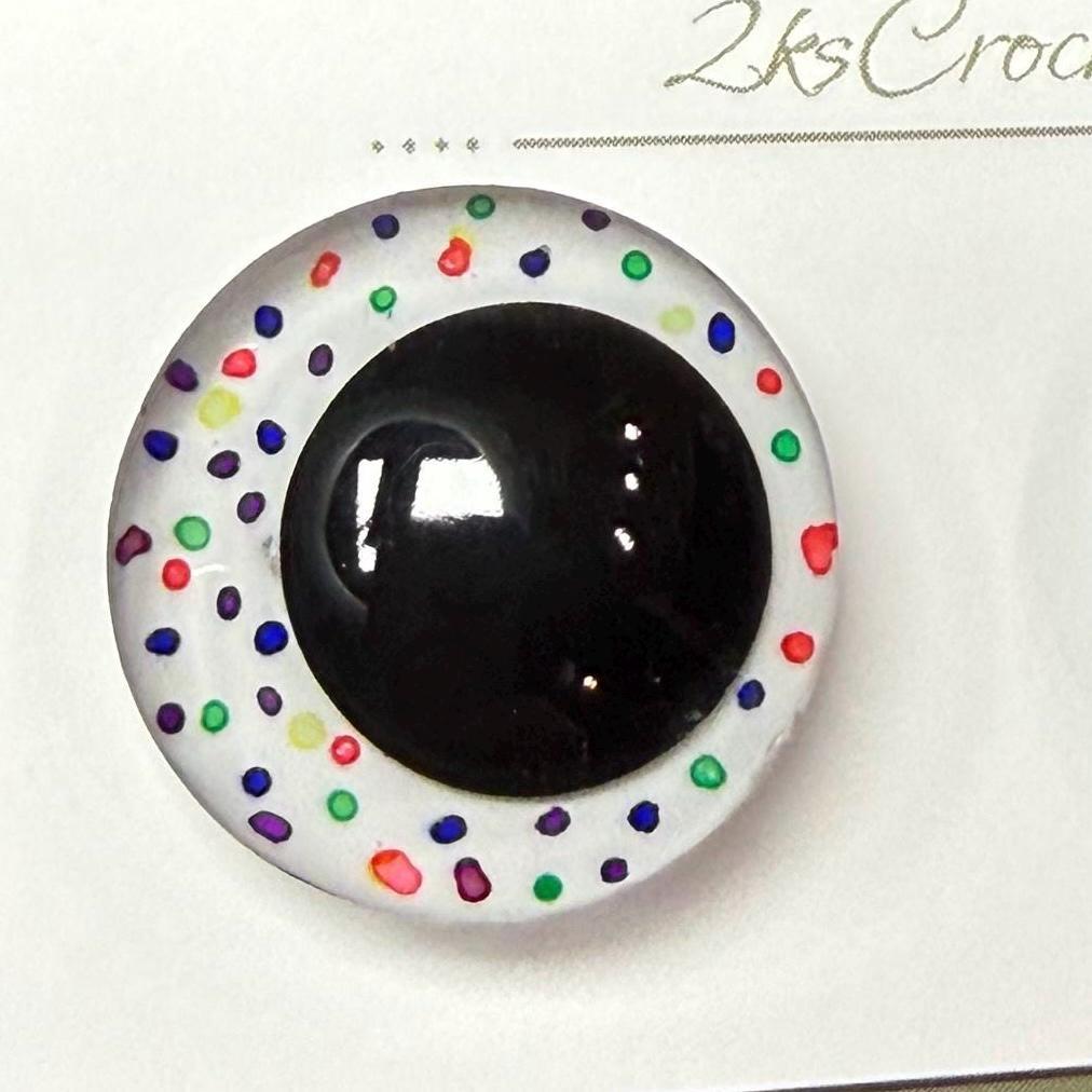 Rainbow Sprinkles | Hand Painted Multi Colored Eyes thumbnail 3