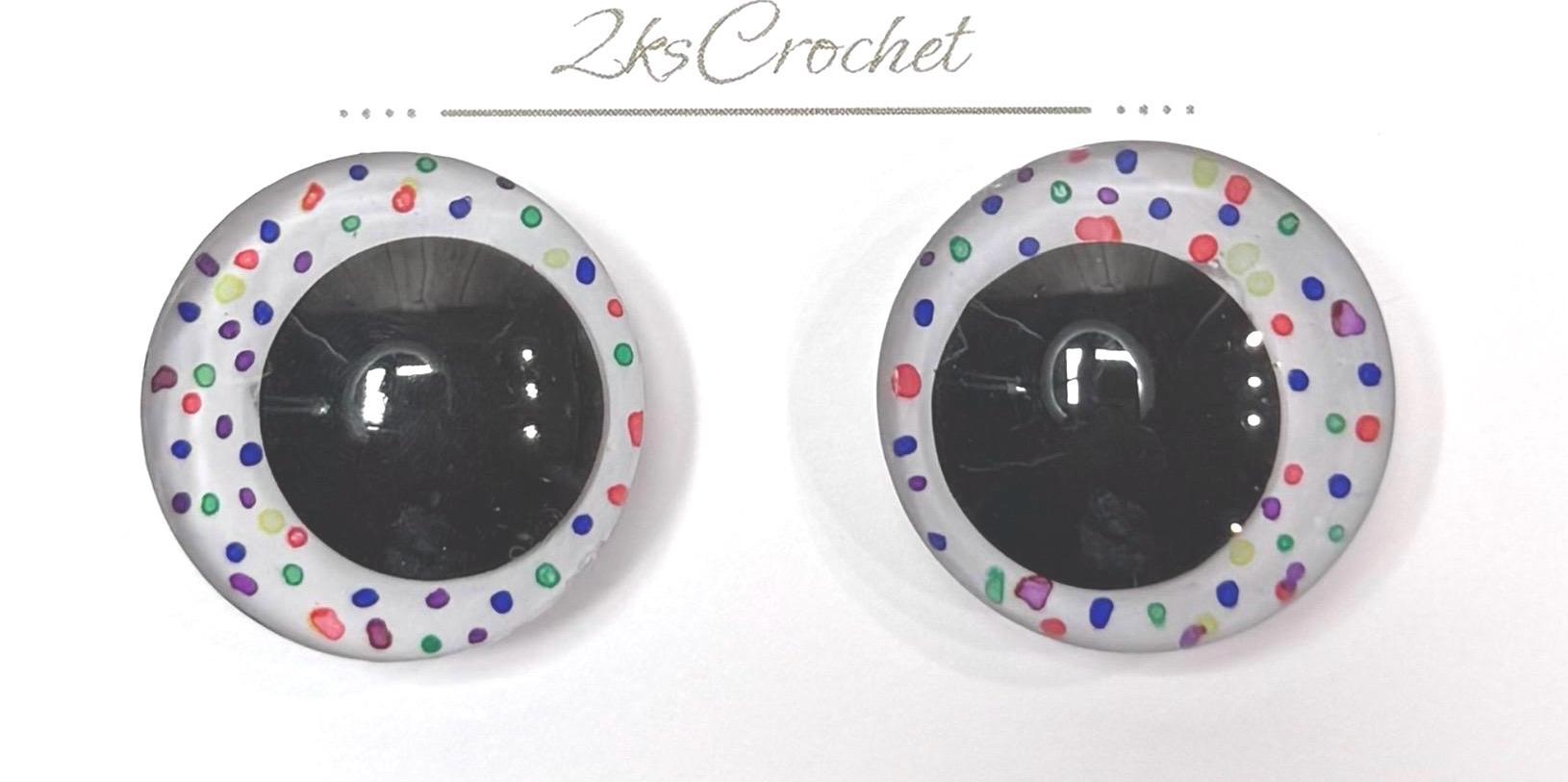 Rainbow Sprinkles | Hand Painted Multi Colored Eyes thumbnail 4