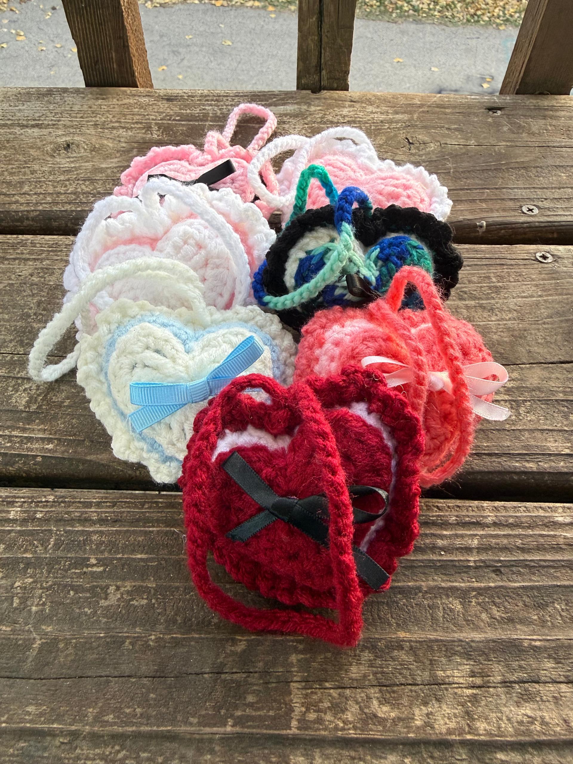 Heart bag charms