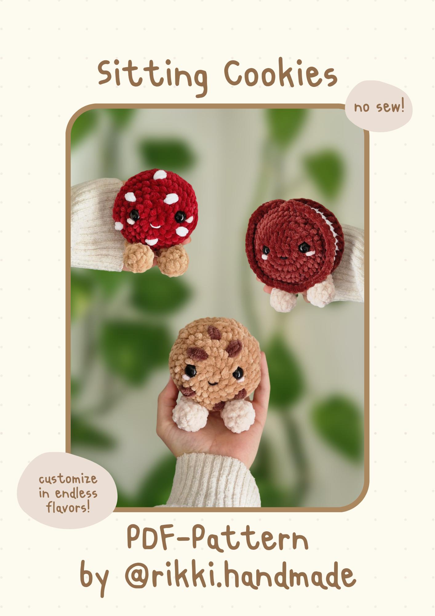 Sitting Cookies No Sew Crochet PDF-Pattern