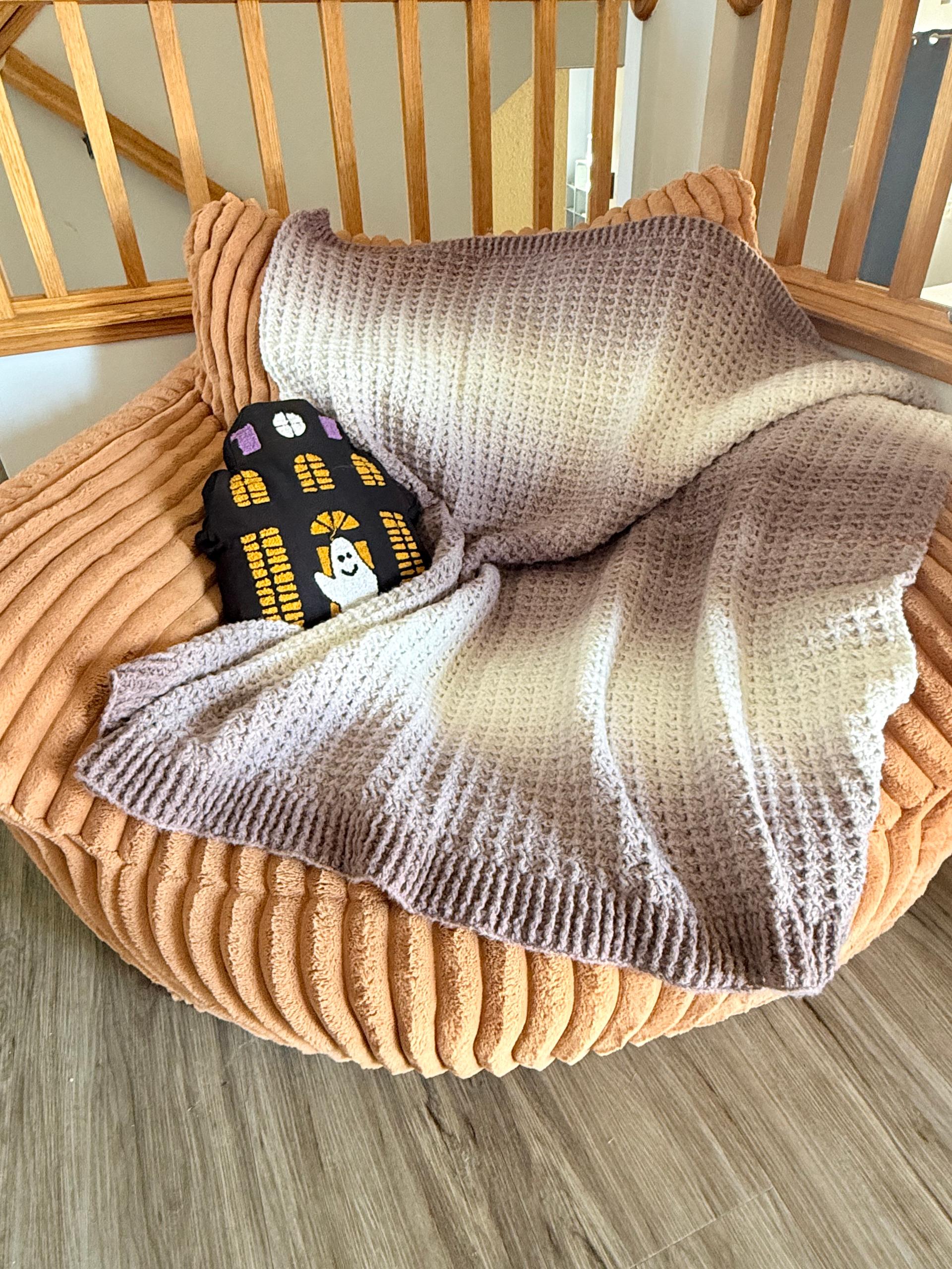 Perfect Phasing Waffle Throw Blanket