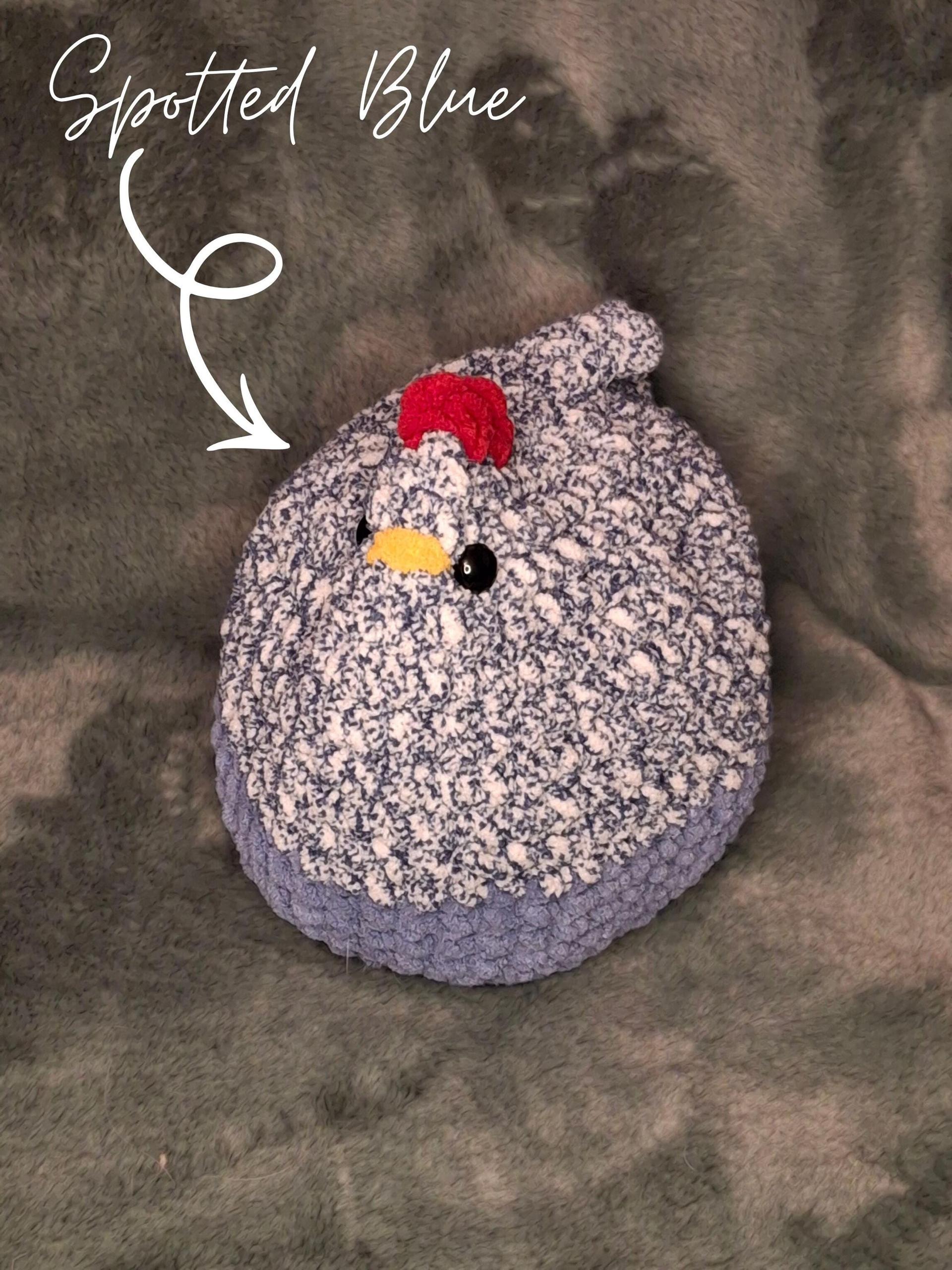 Chunky Chicken Crochet Plushie - Big, Lil and Teeny, Handmade Stuffed Animal, Amigurumi thumbnail 8