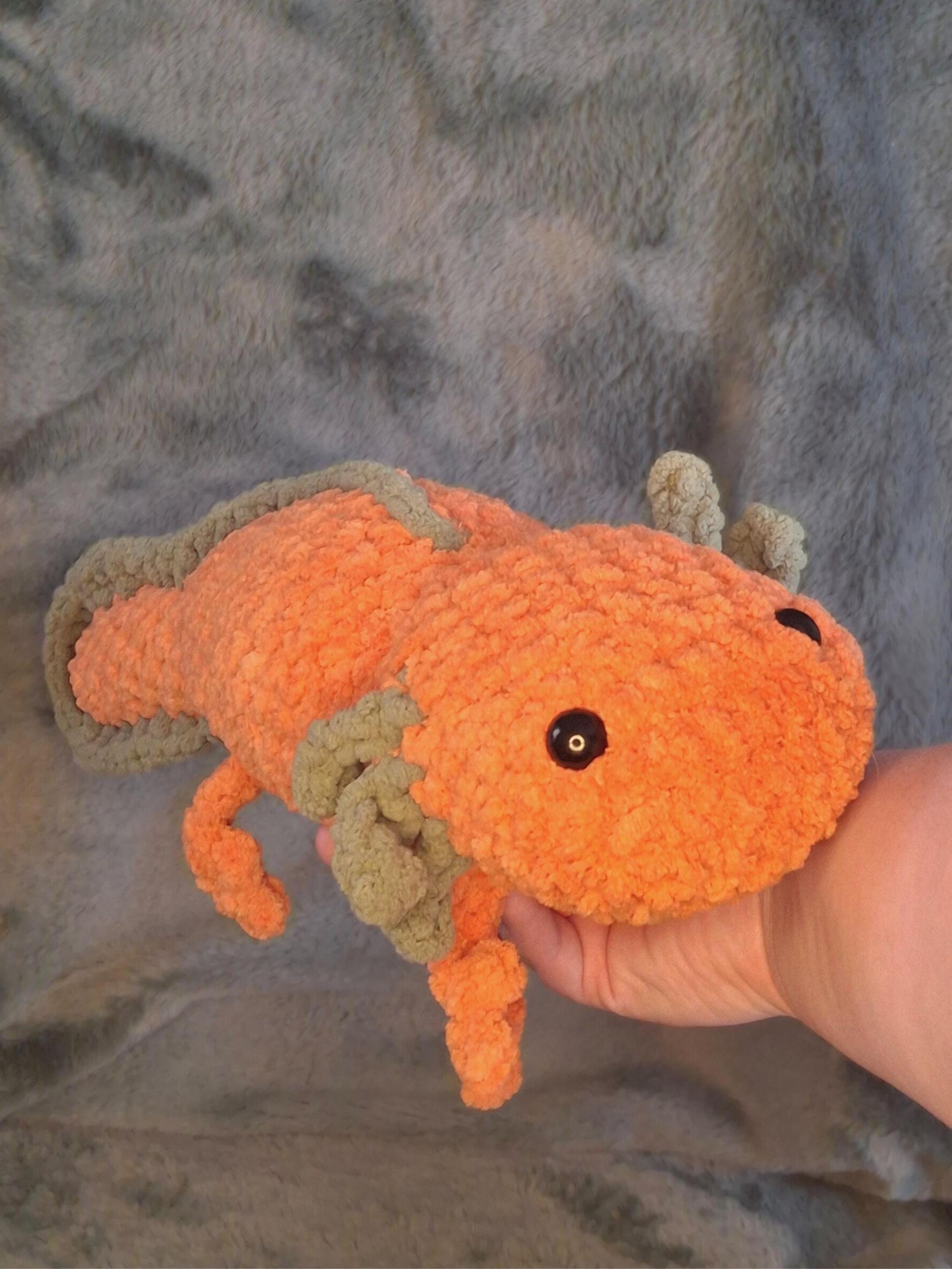 Jumbo Axolotl Crochet Plushie - Large Axie, Handmade Stuffed Animal, Amigurumi thumbnail 9