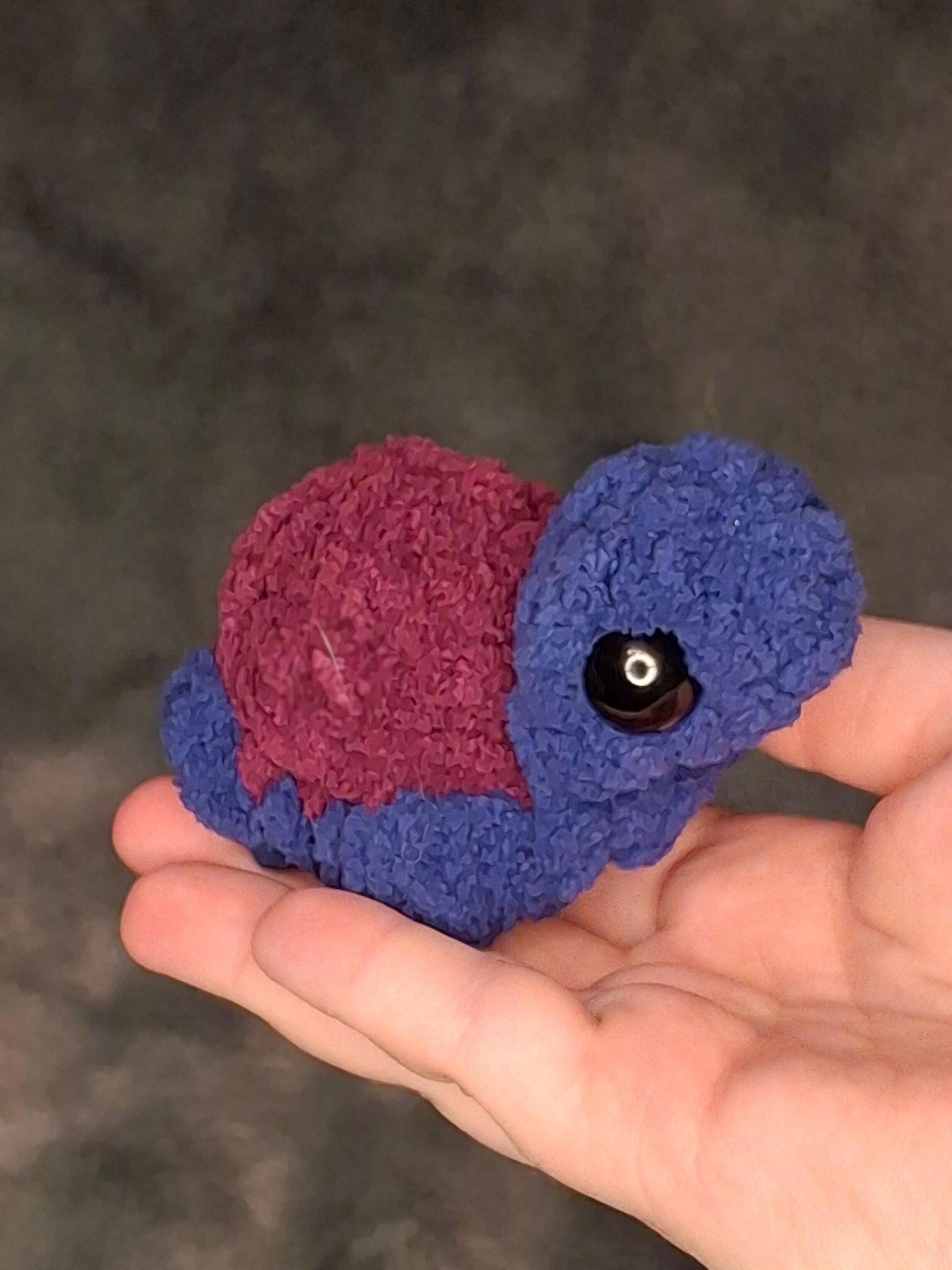 Mini Axolotl, Turtle, Goldfish Crochet Plushie - With or Without Fishbowl, Handmade Stuffed Animal, Amigurumi thumbnail 6