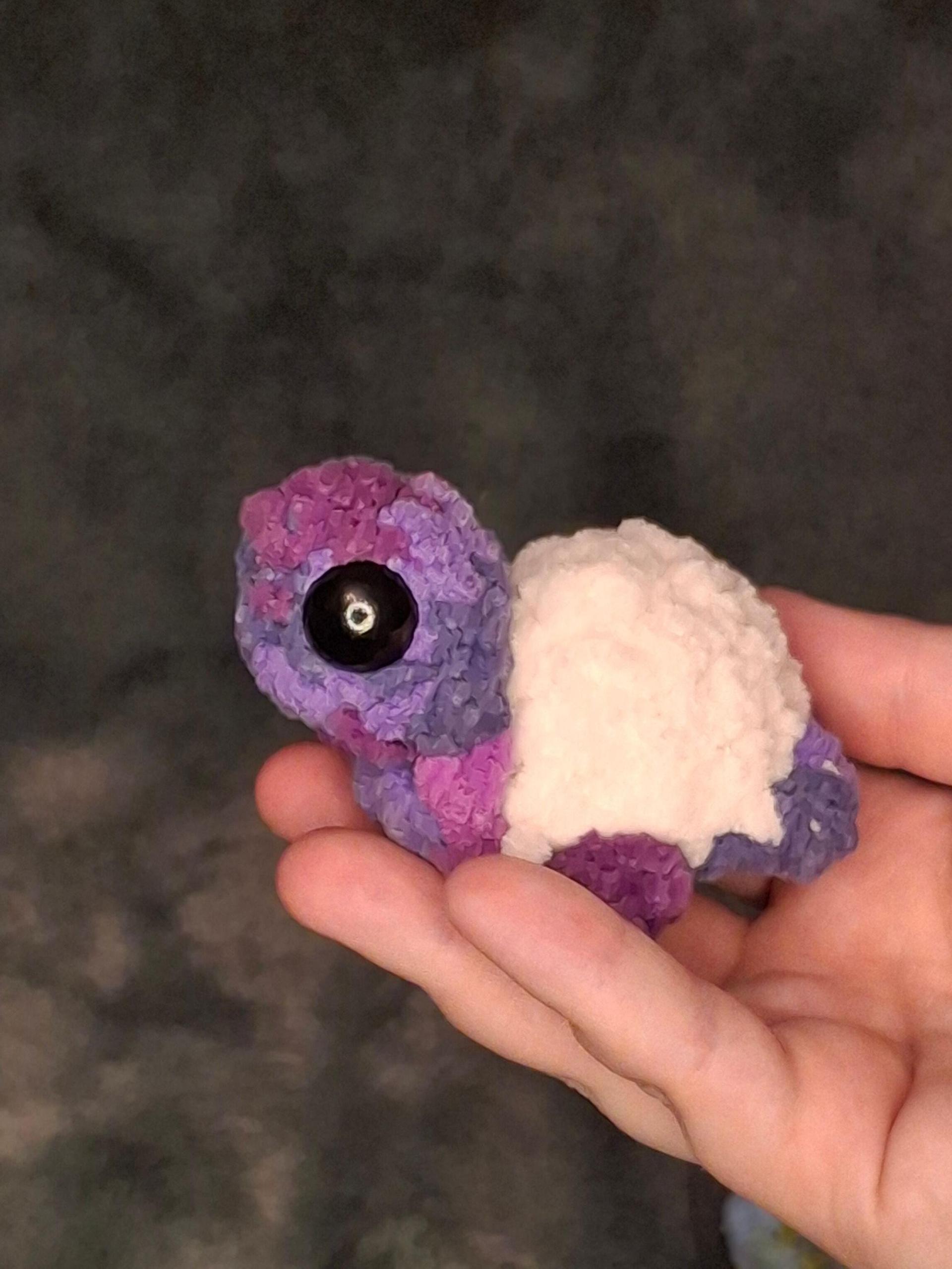 Mini Axolotl, Turtle, Goldfish Crochet Plushie - With or Without Fishbowl, Handmade Stuffed Animal, Amigurumi thumbnail 5