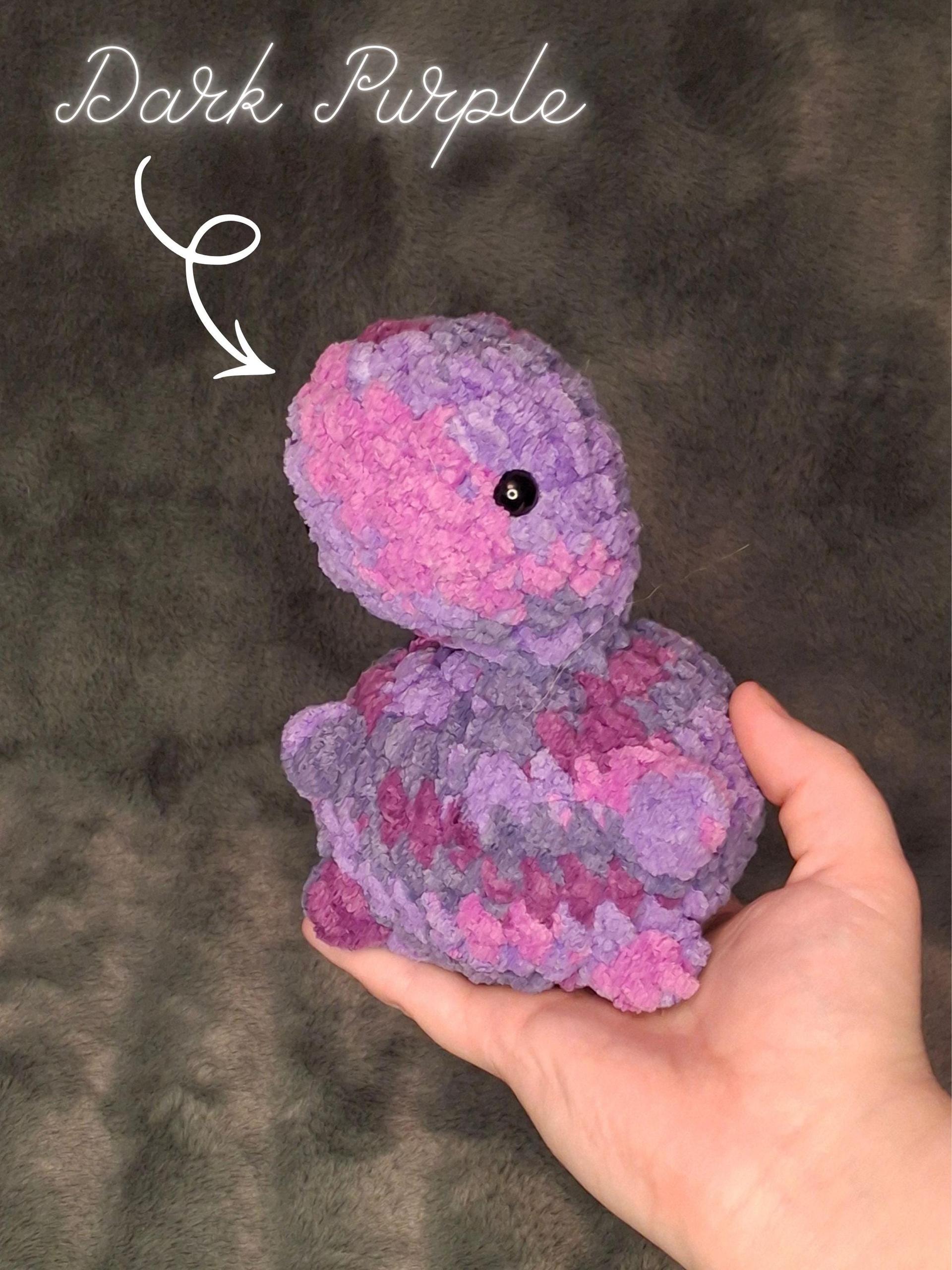 Cheeky Turtle Crochet Plushie – Chunky Blanket Yarn Amigurumi Stuffed Animal, Removable Shell thumbnail 4