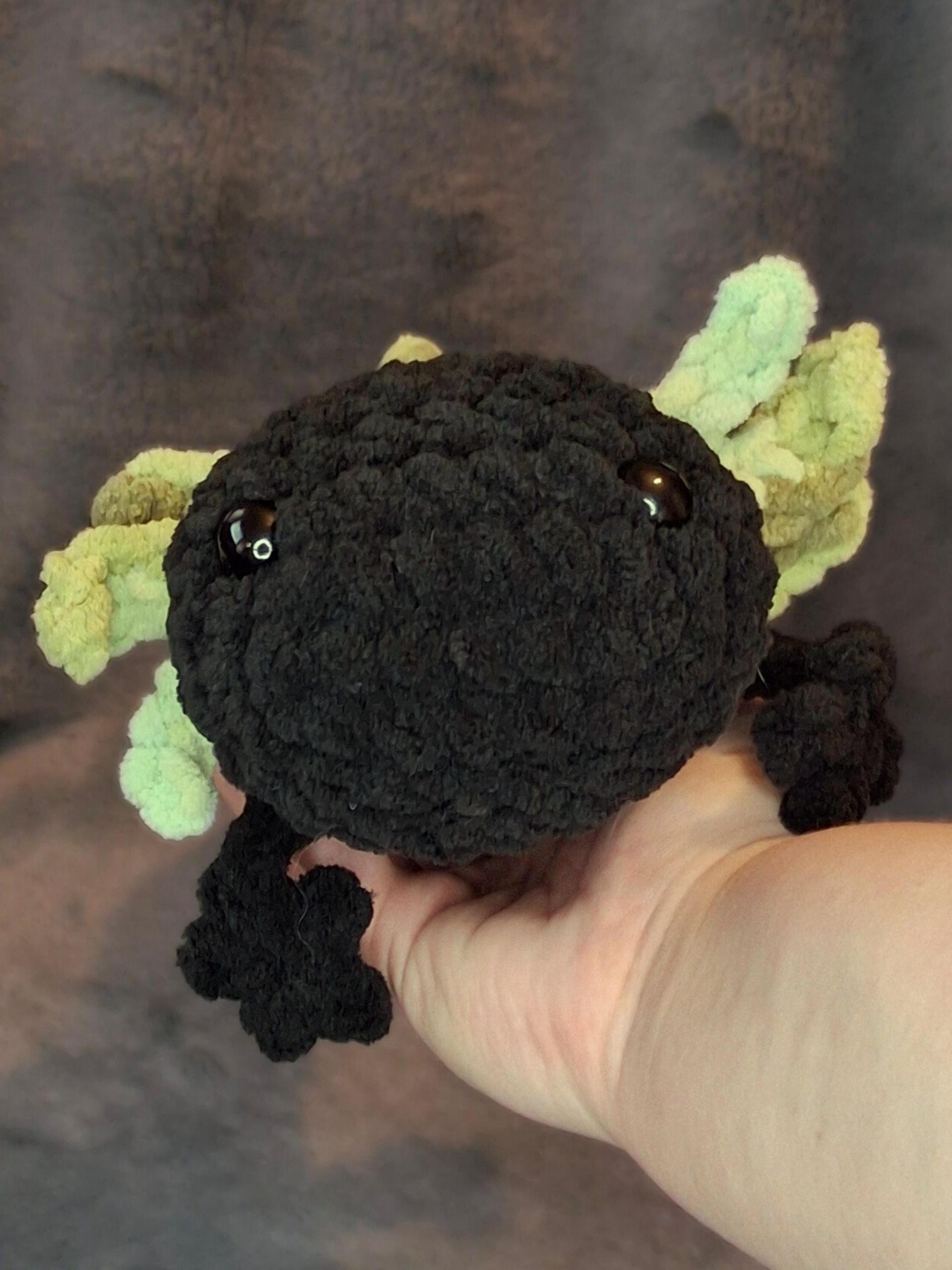 Jumbo Axolotl Crochet Plushie - Large Axie, Handmade Stuffed Animal, Amigurumi thumbnail 8