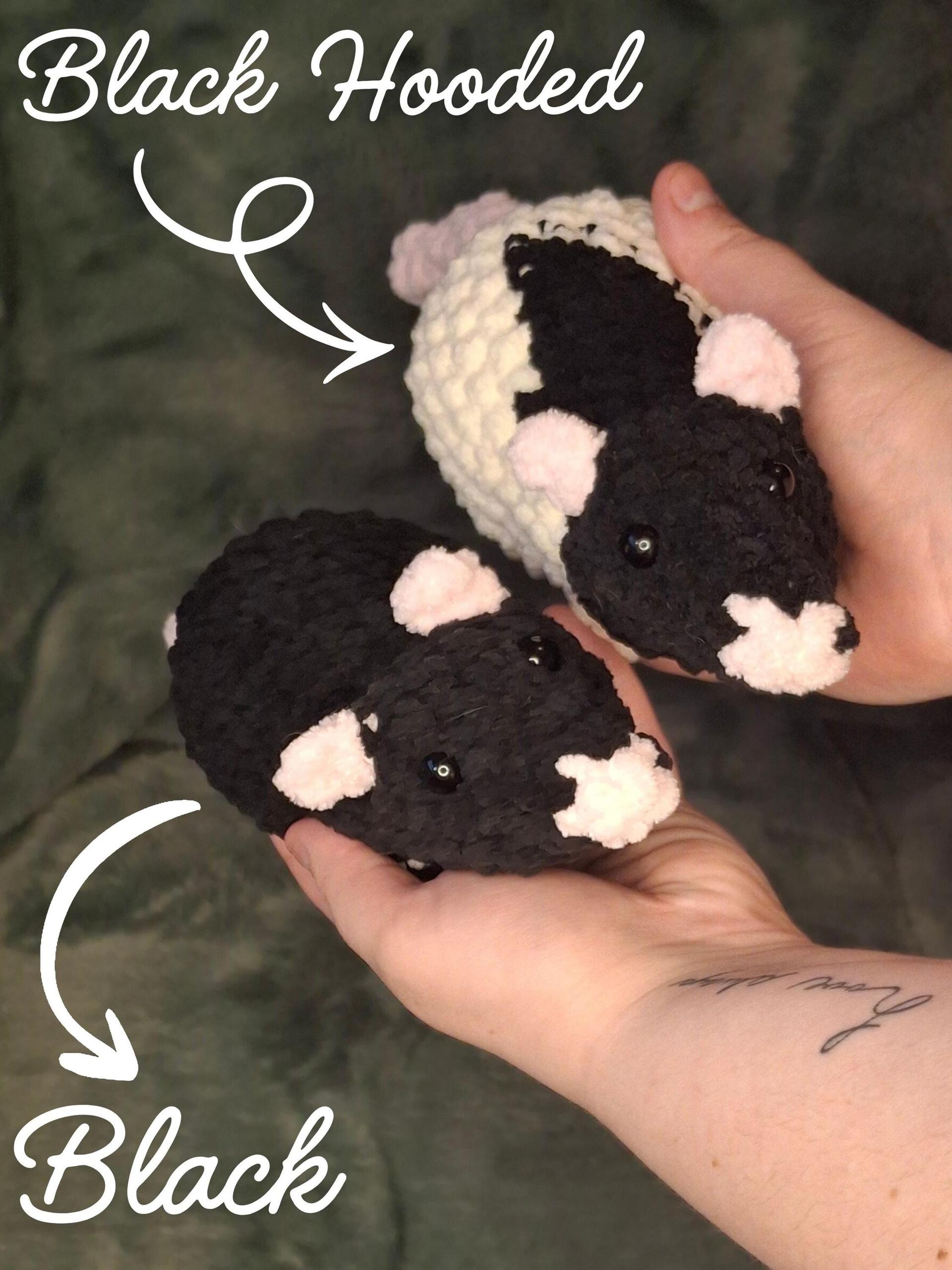 Rat Crochet Plushie - Mouse, Rodent, Handmade Stuffed Animal, Amigurumi thumbnail 7