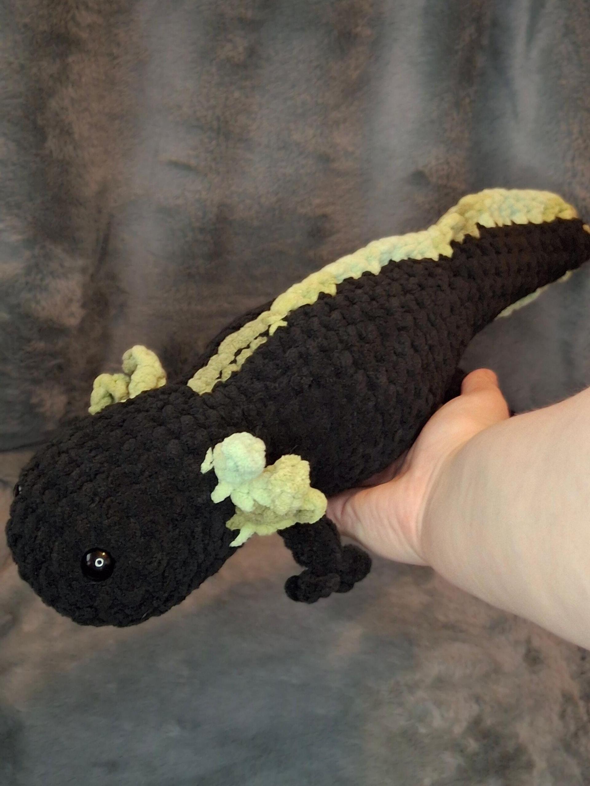Jumbo Axolotl Crochet Plushie - Large Axie, Handmade Stuffed Animal, Amigurumi thumbnail 2