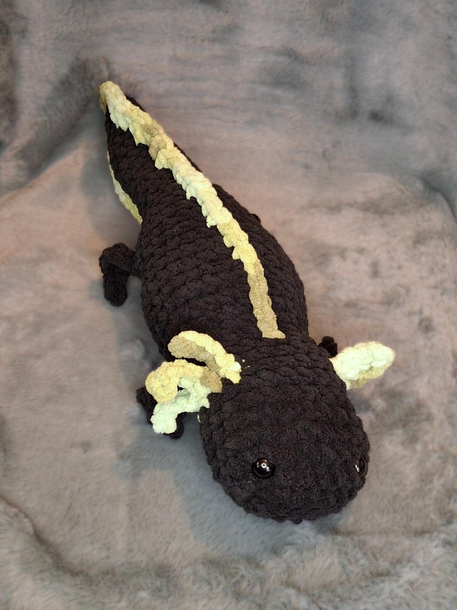Jumbo Axolotl Crochet Plushie - Large Axie, Handmade Stuffed Animal, Amigurumi thumbnail 6