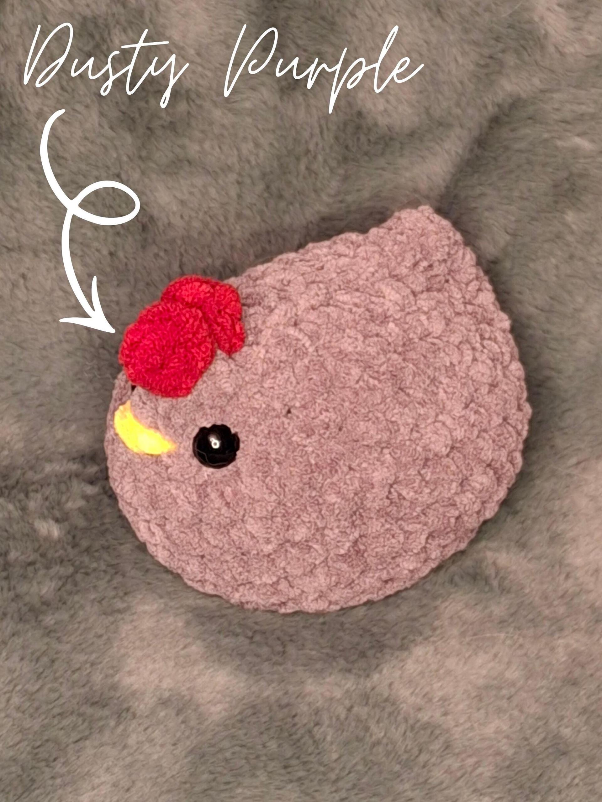 Chunky Chicken Crochet Plushie - Big, Lil and Teeny, Handmade Stuffed Animal, Amigurumi thumbnail 6