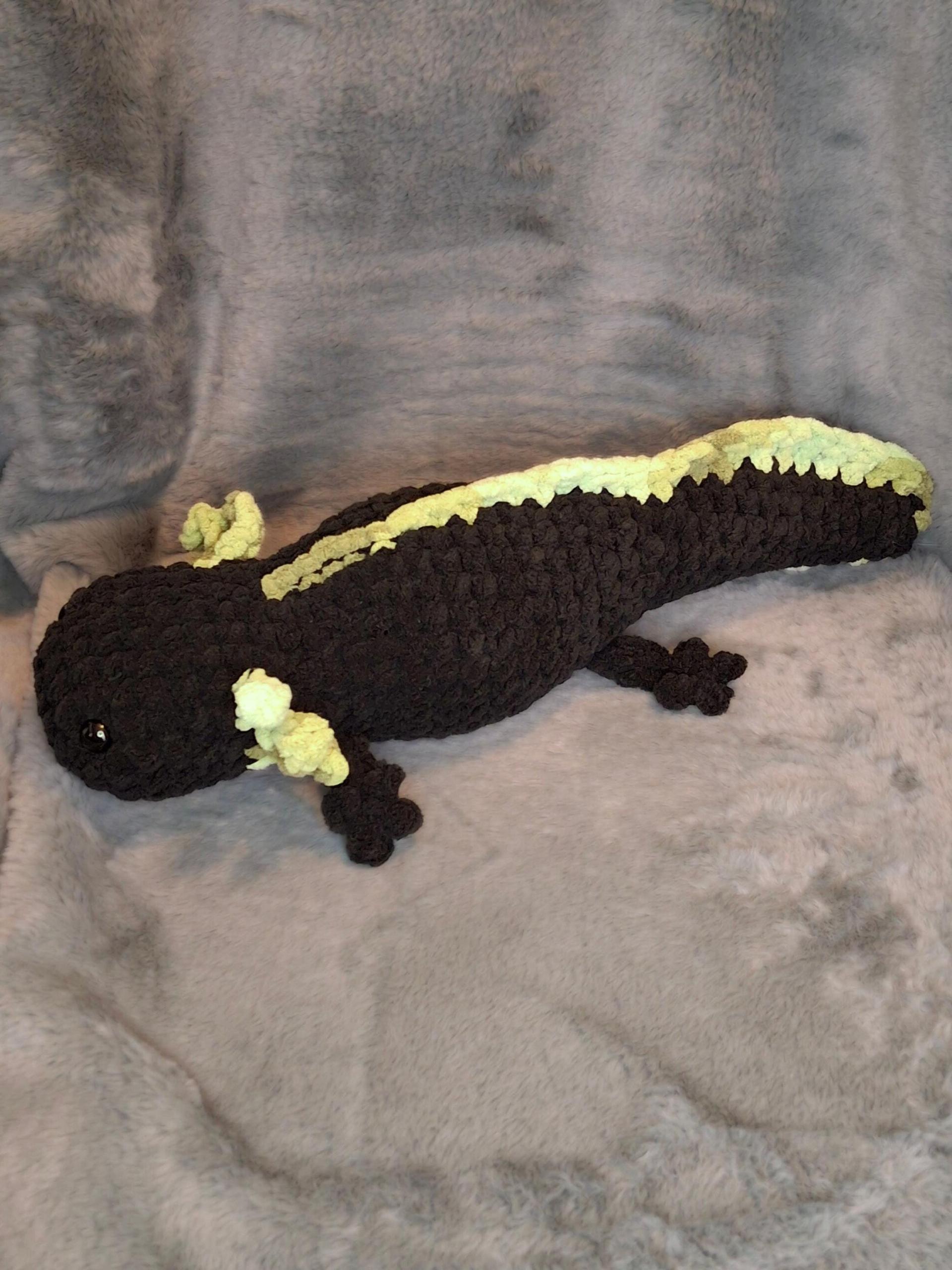 Jumbo Axolotl Crochet Plushie - Large Axie, Handmade Stuffed Animal, Amigurumi thumbnail 10