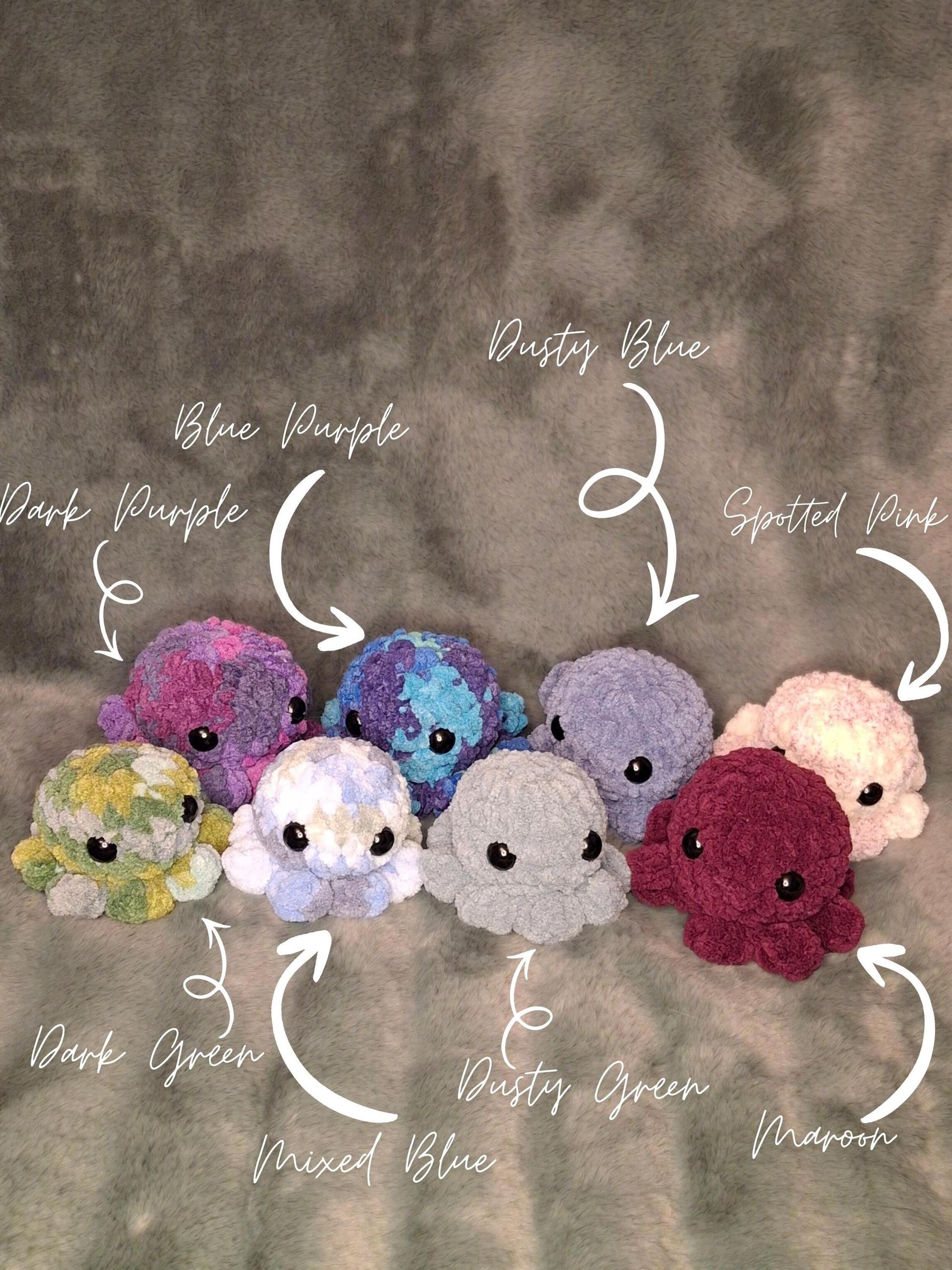 Mini Octo Crochet Plushie - Octopus, Handmade Stuffed Animal, Amigurumi thumbnail 4