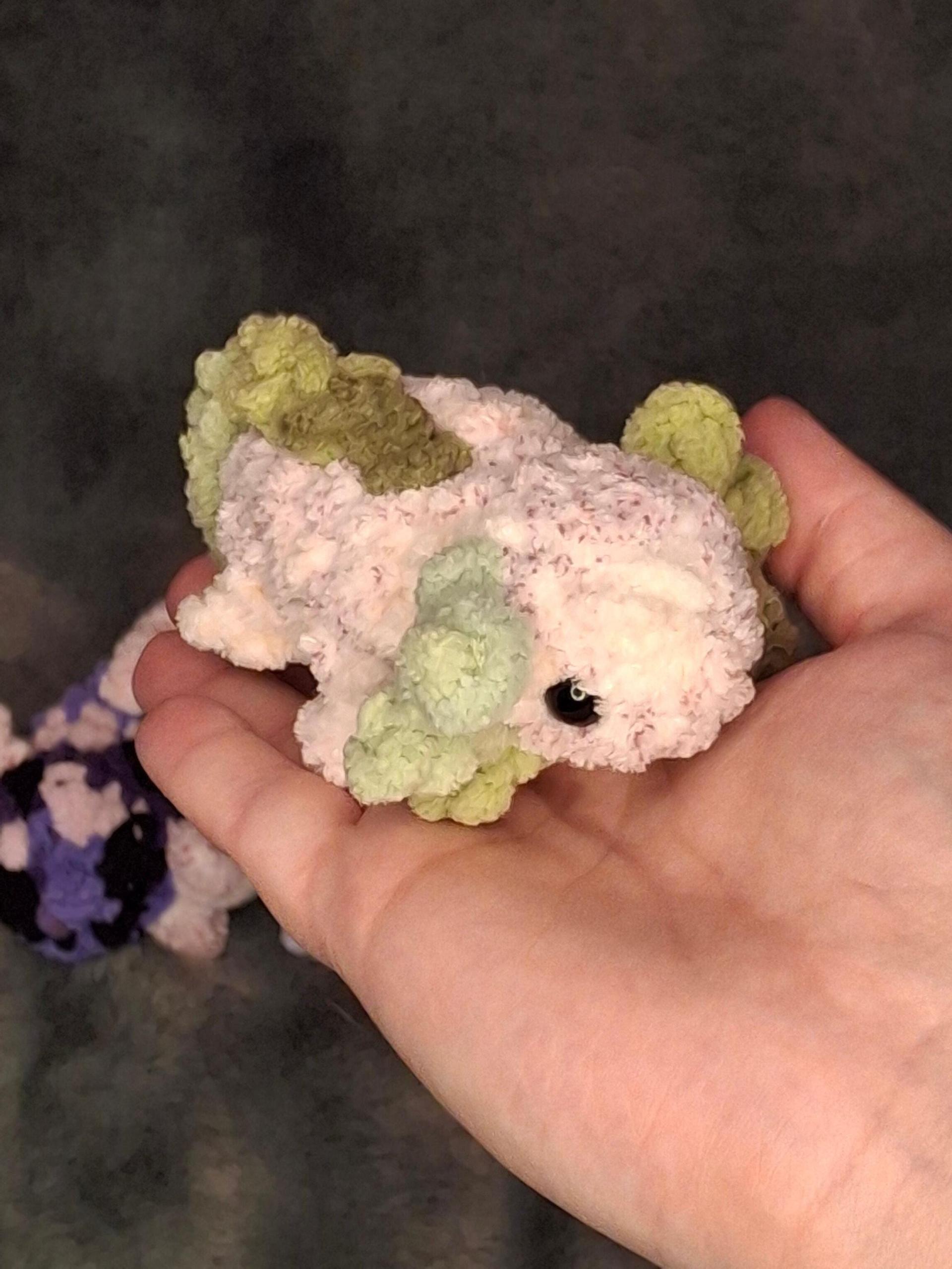Mini Axolotl, Turtle, Goldfish Crochet Plushie - With or Without Fishbowl, Handmade Stuffed Animal, Amigurumi thumbnail 2