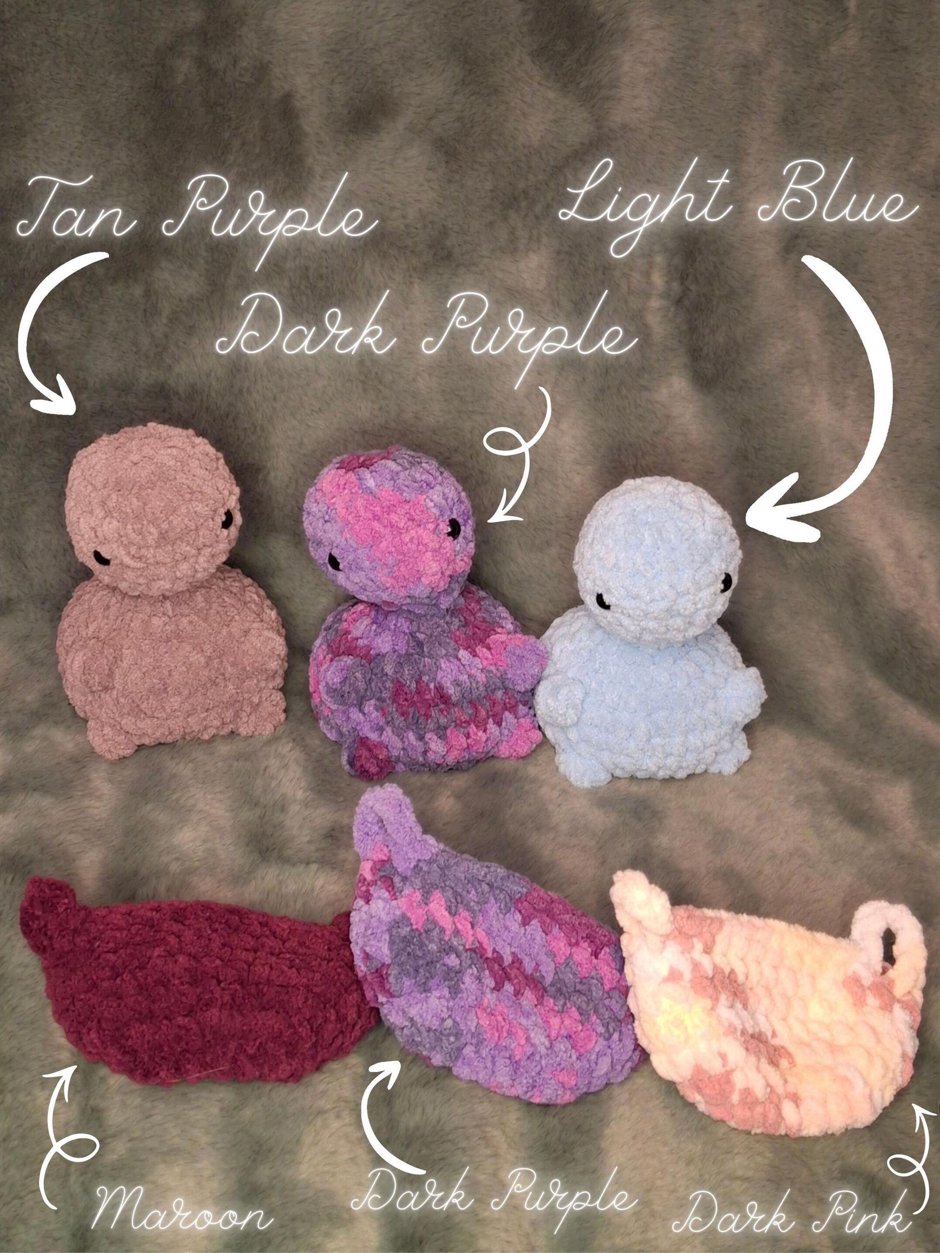 Cheeky Turtle Crochet Plushie – Chunky Blanket Yarn Amigurumi Stuffed Animal, Removable Shell thumbnail 6