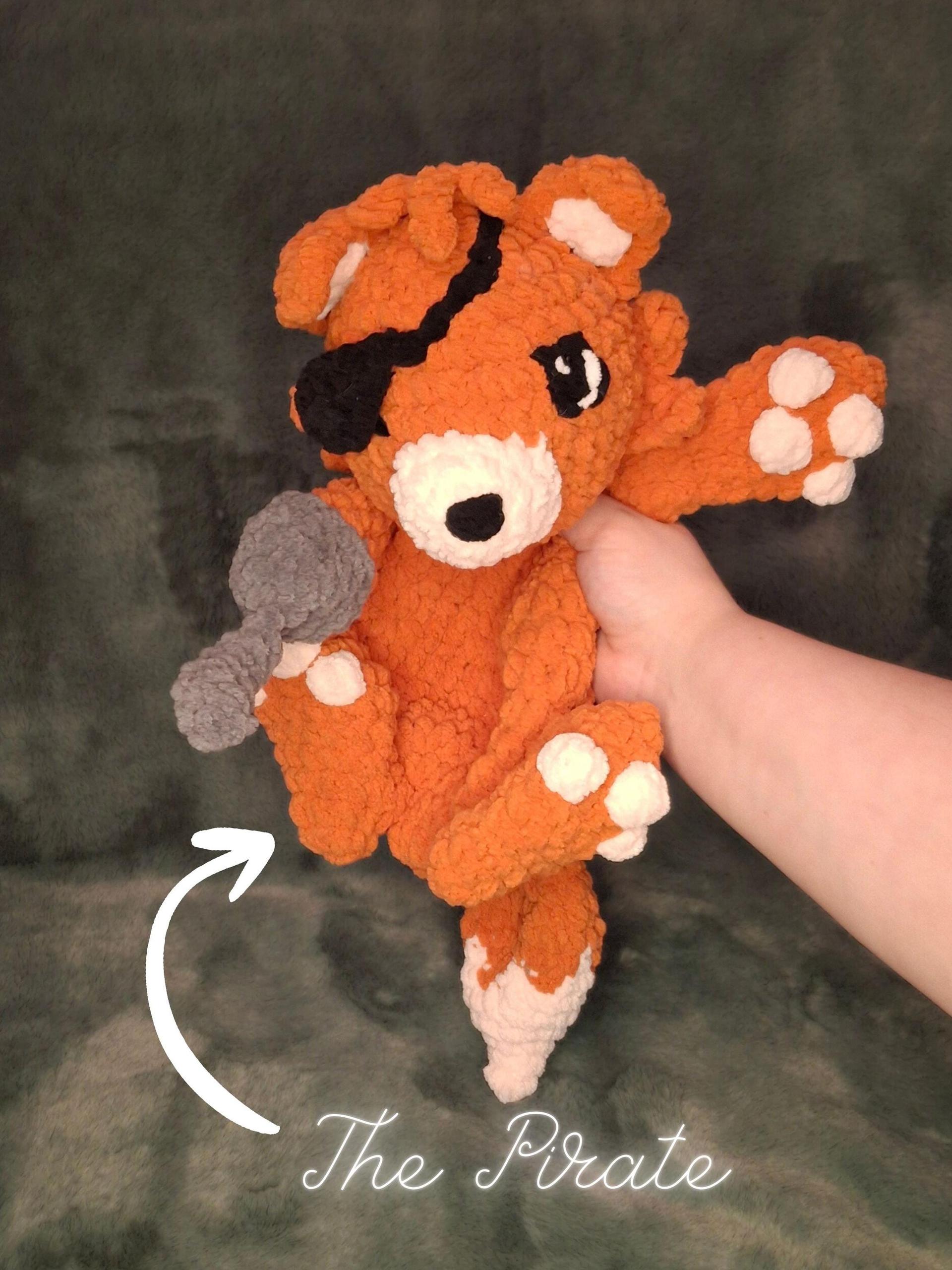 FNAF Crochet Plushie - The Bear, The Rabbit, The Pirate, Handmade Stuffed Animal, Amigurumi thumbnail 4