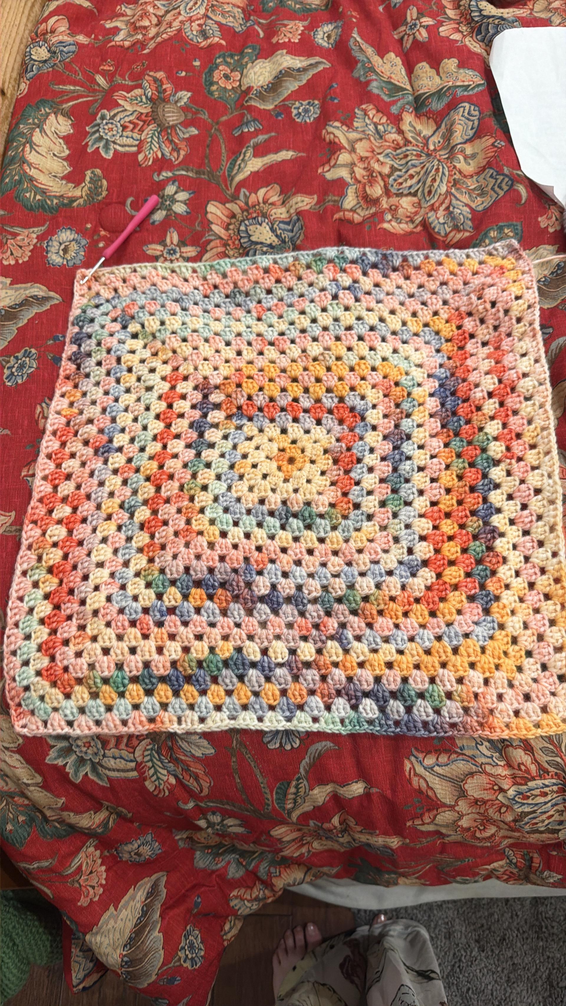 Colorful baby blanket