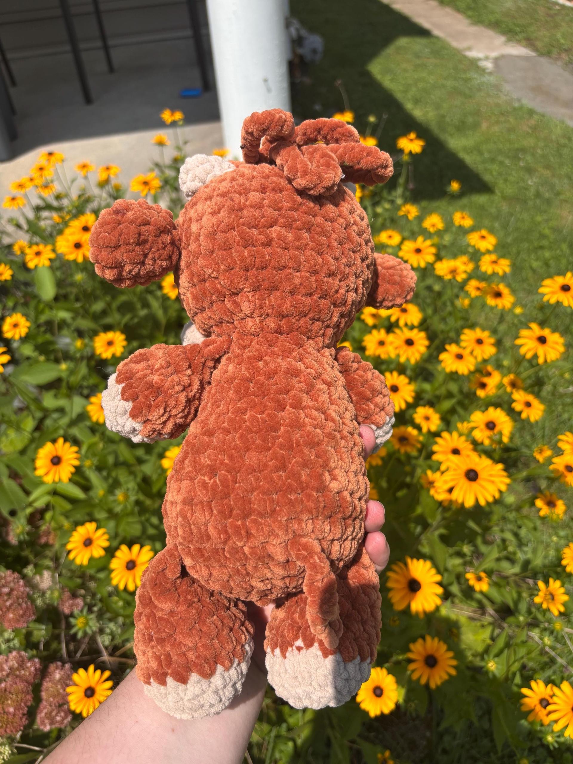 Highland Cow Plushie | Fluffy Cow | Amigurumi thumbnail 2