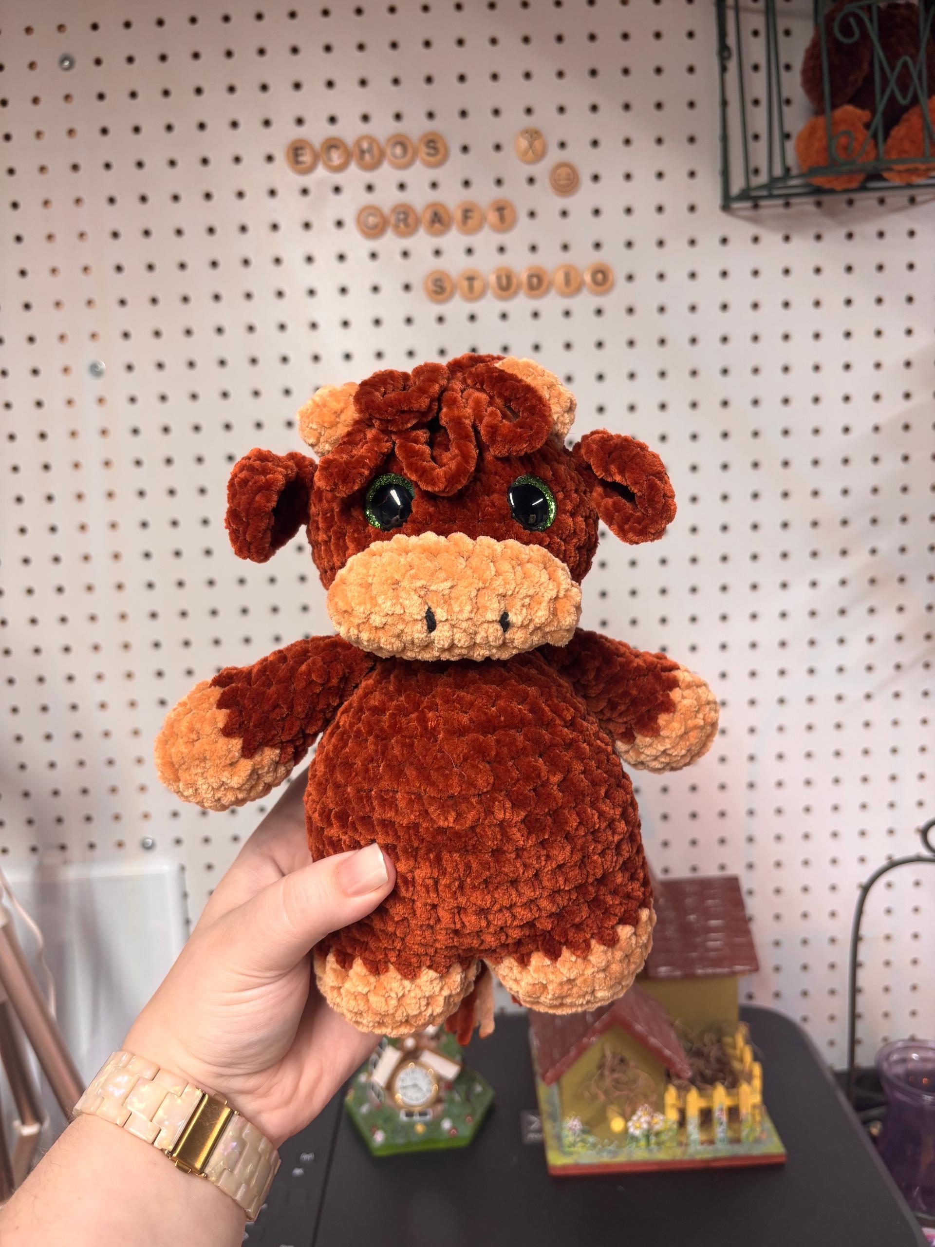 Tater Tot the Chubby Highland Cow Pattern **NOT FINISHED PRODUCT**