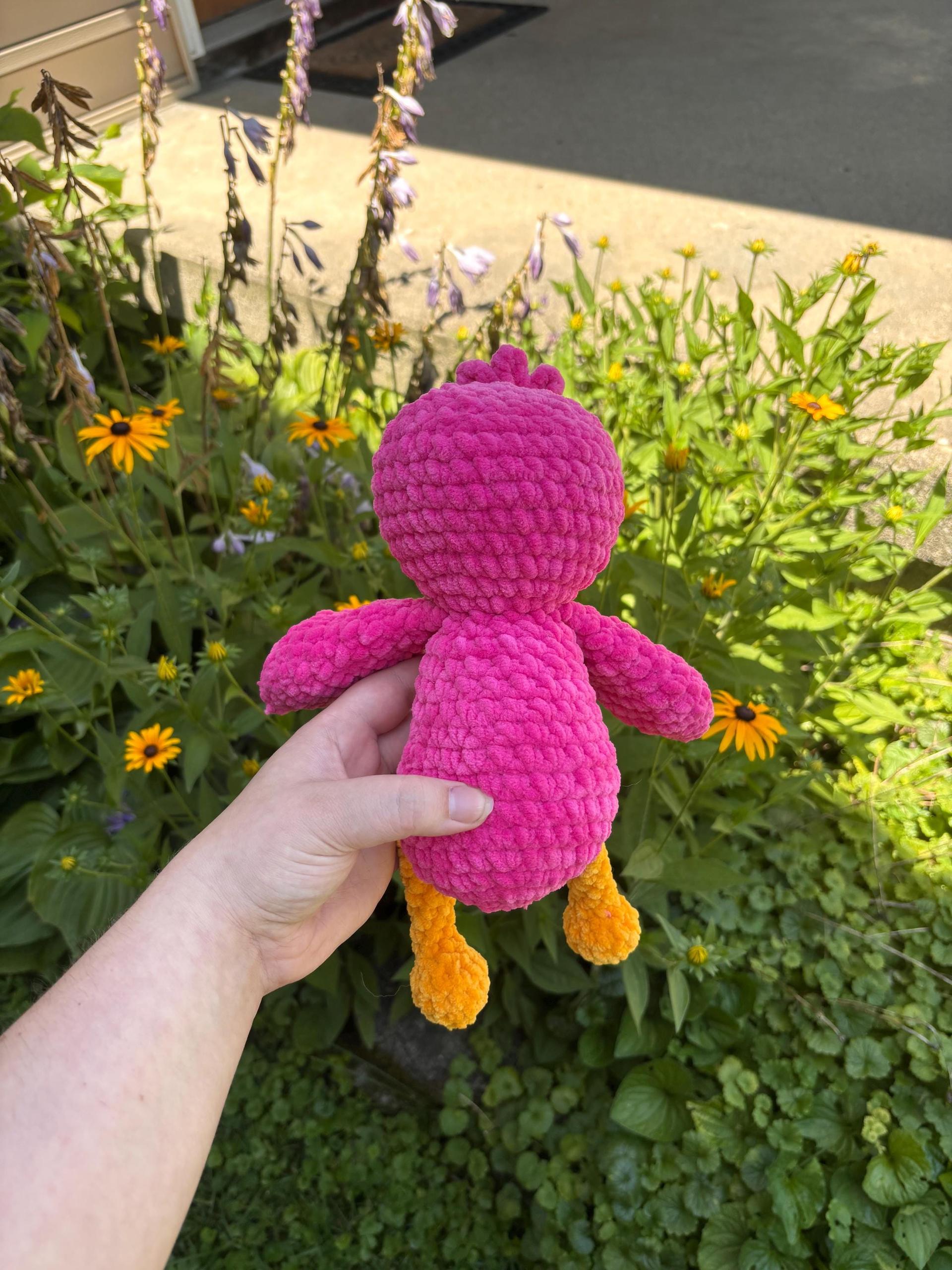 Flamingo Stuffed Animal | Amigurumi | Handmade Pink Plushie thumbnail 3