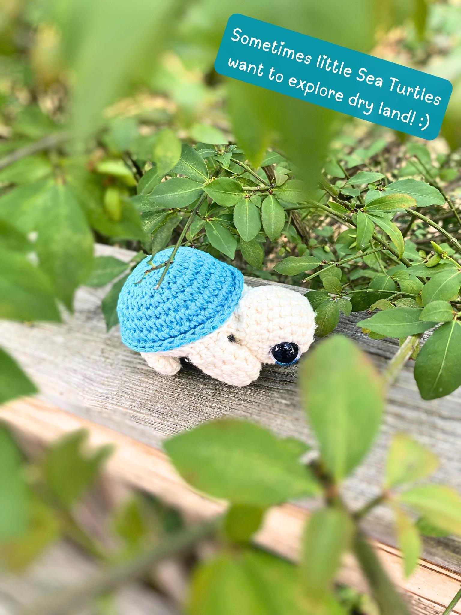 Crochet Mini Sea Turtle: Tiny Handmade Cotton Amigurumi Toy thumbnail 7