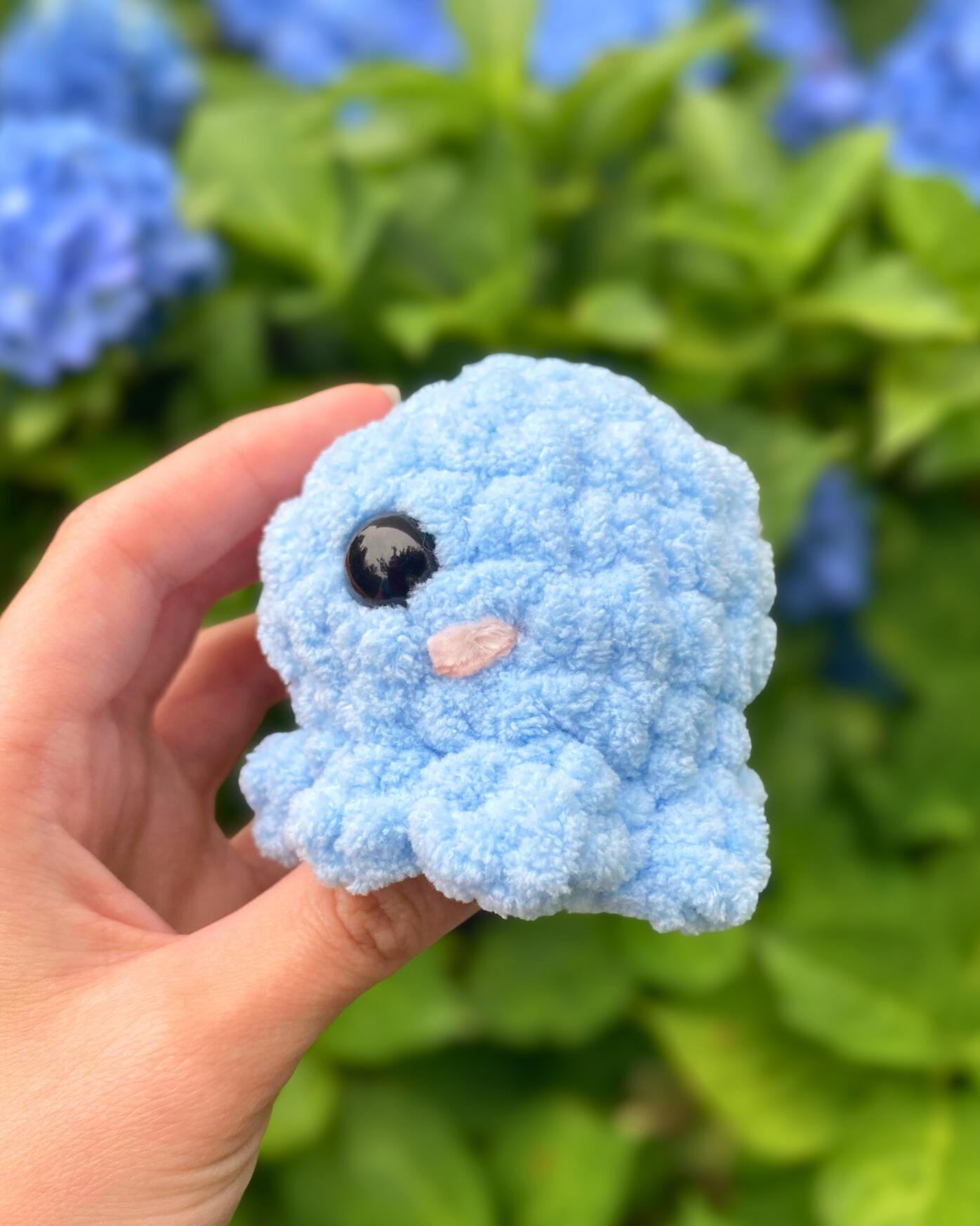 Crochet Mini Octopus Plushie, Tiny Stuffed Ocean Animal thumbnail 4