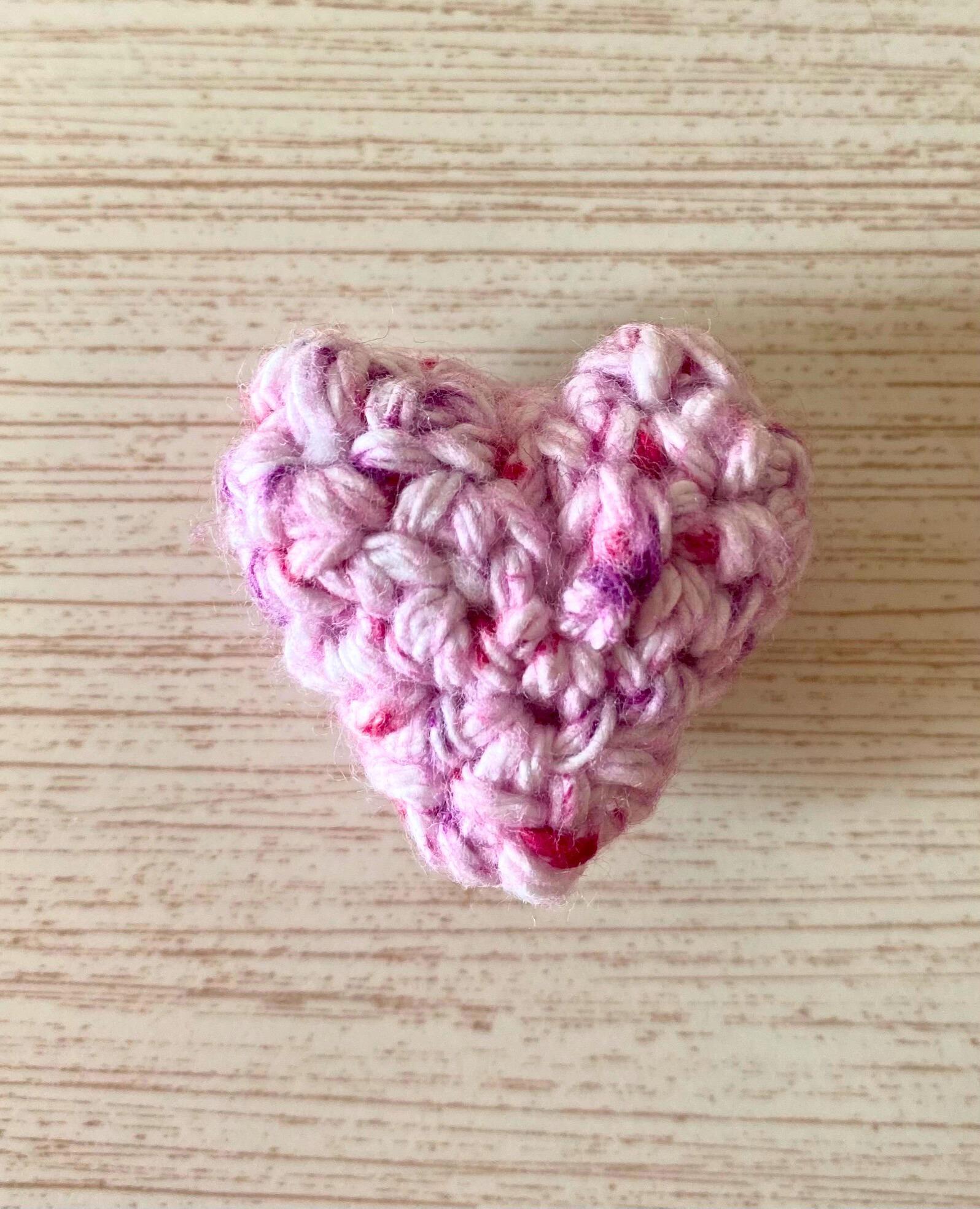 Crochet Mini Hearts, Tiny Heart Set, Amigurumi Cotton Heart Set, Custom Colors thumbnail 7
