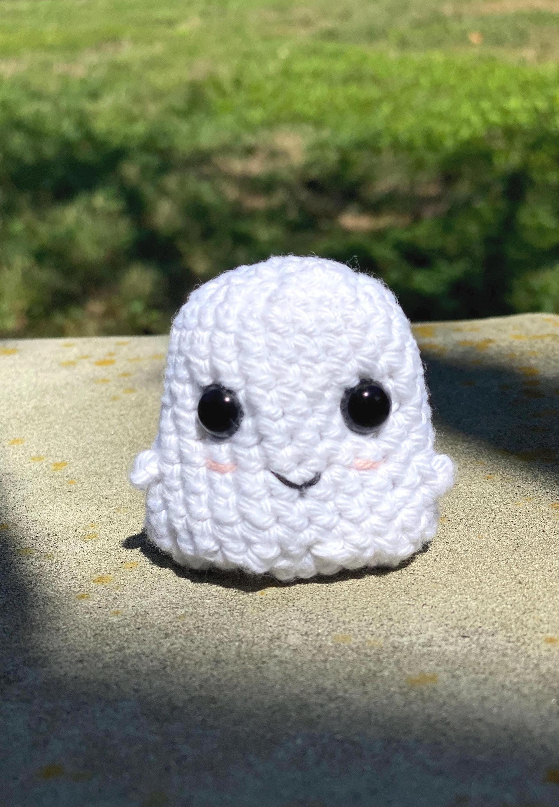 Crochet Baby Ghost and Mini Pumpkins Set,  Whimsical Spooky Season, Cute Halloween Gift, Halloween Decor, Fall Amigurumi, Tiny Pumpkin Set thumbnail 6