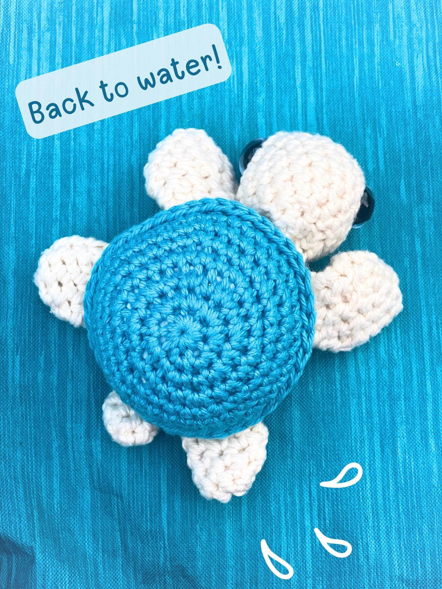 Crochet Mini Sea Turtle: Tiny Handmade Cotton Amigurumi Toy thumbnail 10